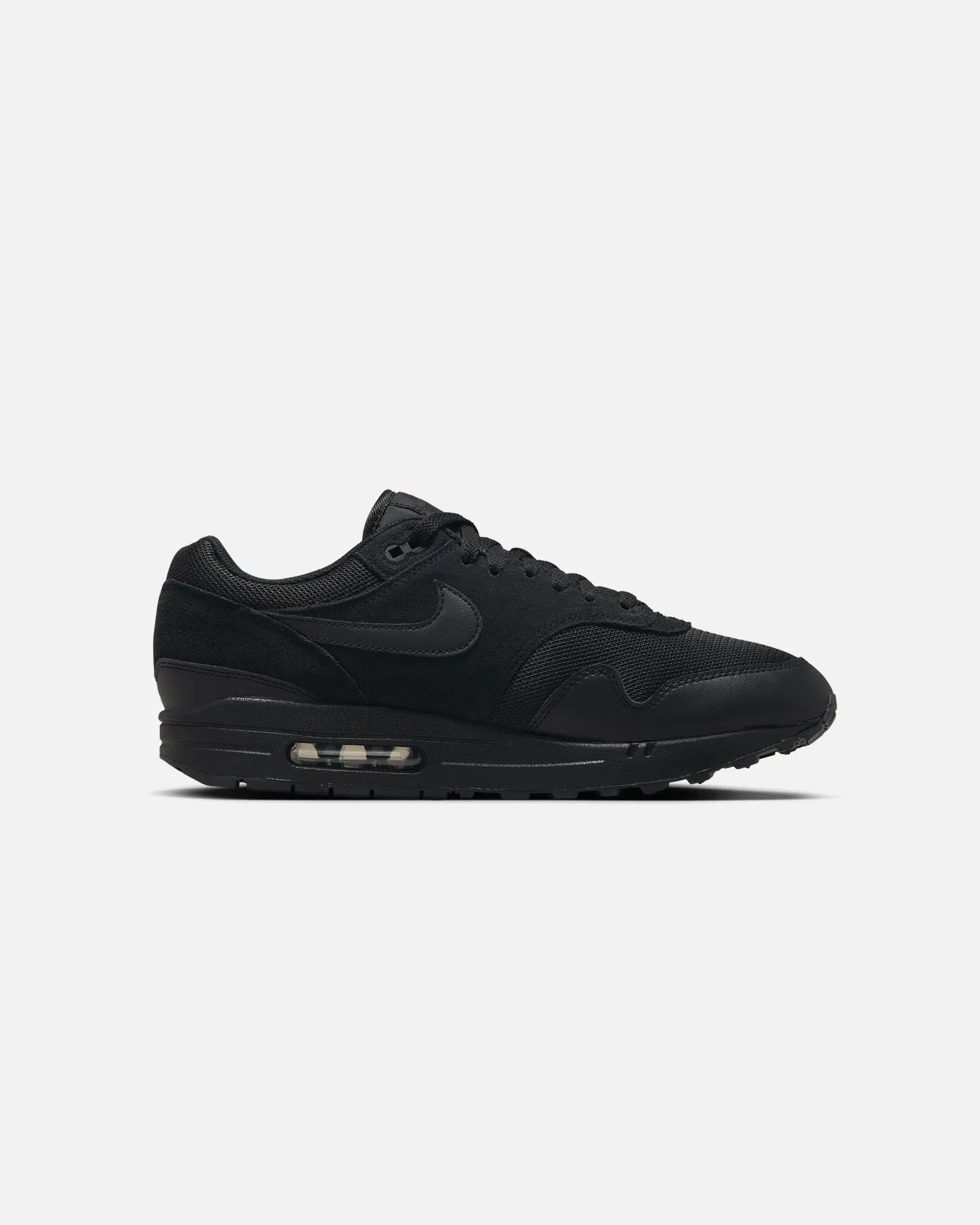 Nike Air Max 1 Essential Black/Black Foam Lining Trail Running