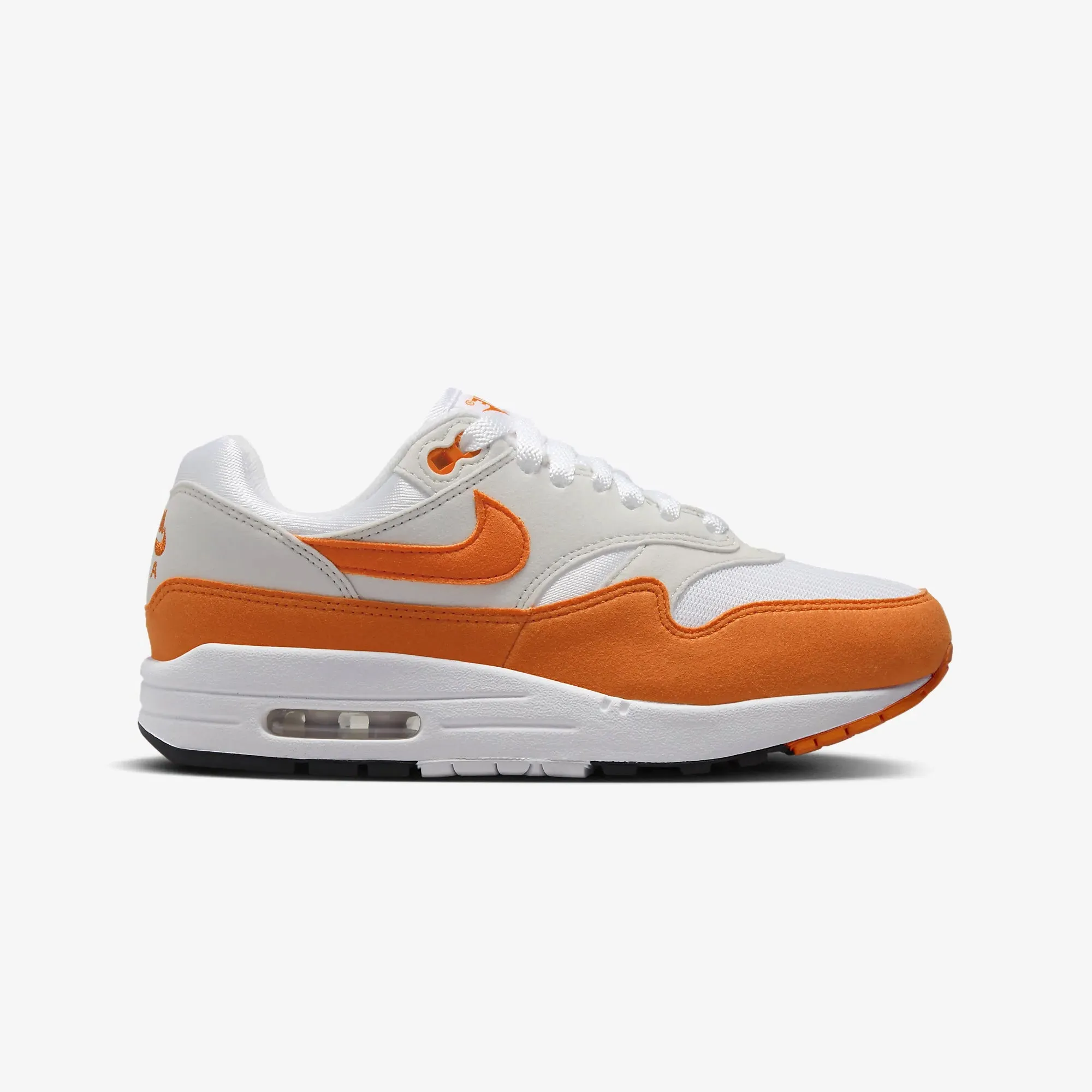 Structured Form TPE Compression Foam Nike | AIR MAX 1  { NEUTRAL GREY/SAFETY ORANGE-WHITE-BLACK