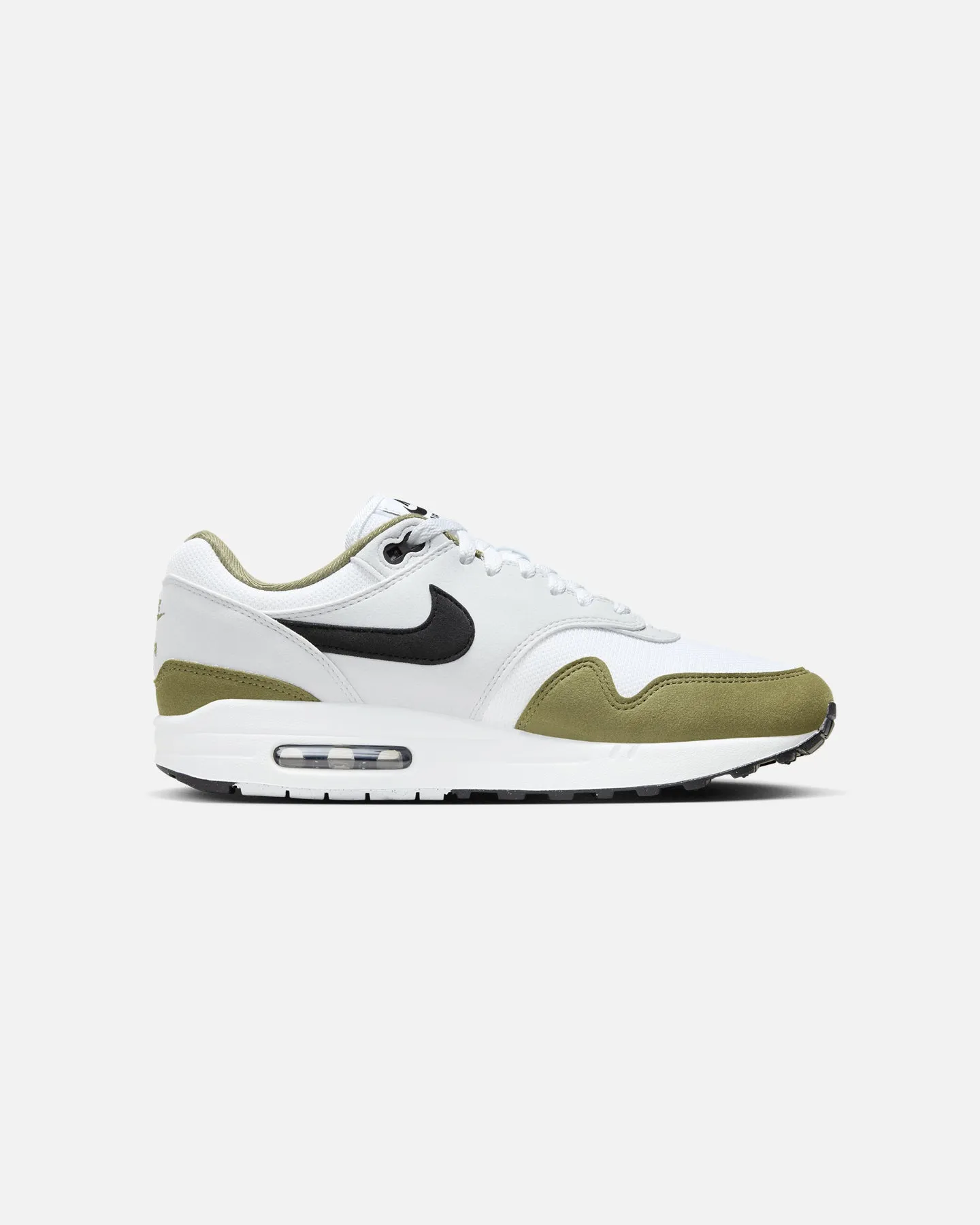 Nike Air Max 1 "Medium Olive" White/Black Fantasy Path Gel Soft