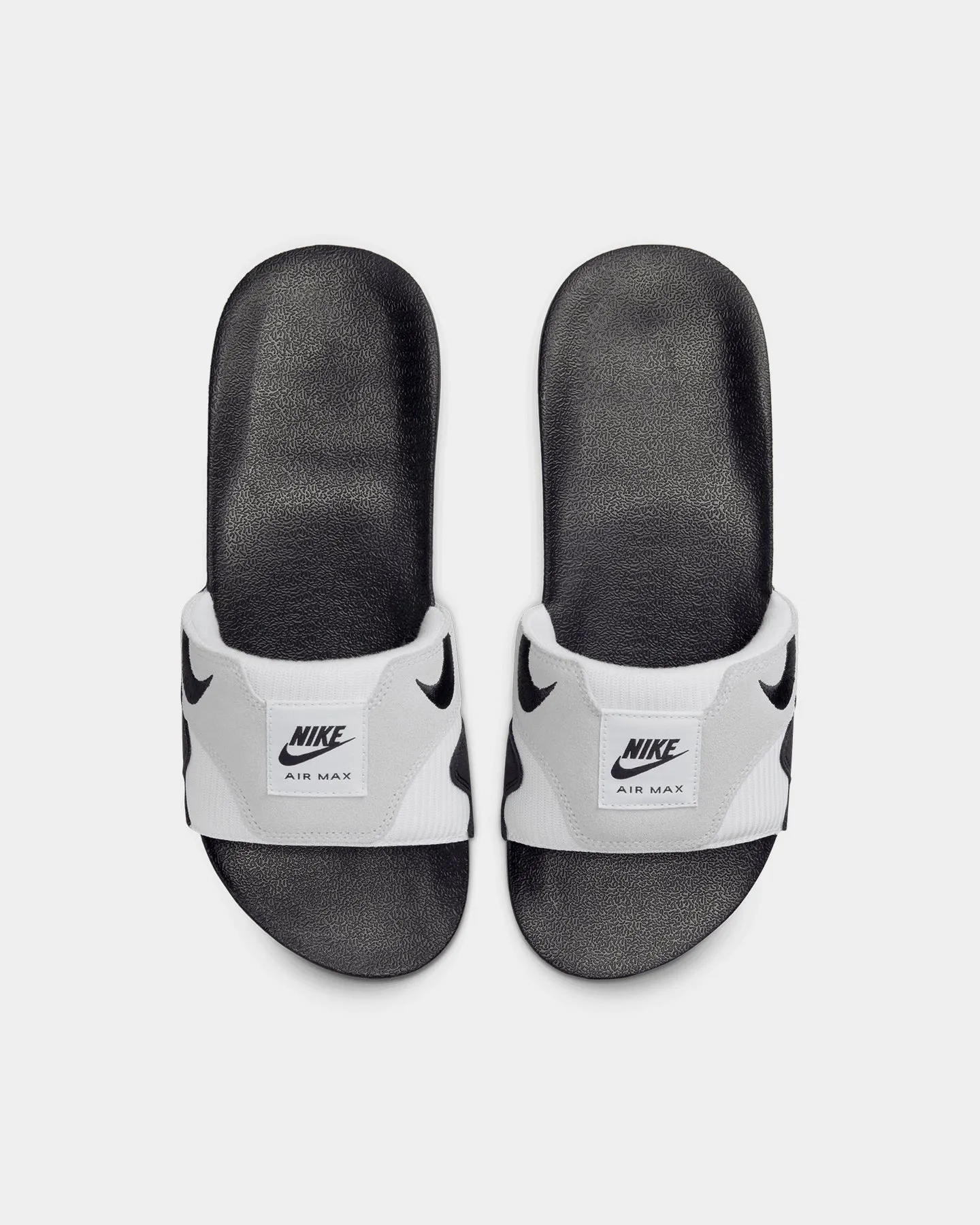 Nike Air Max 1 Slides White/Black/Light Neutral Grey Fresh Tone