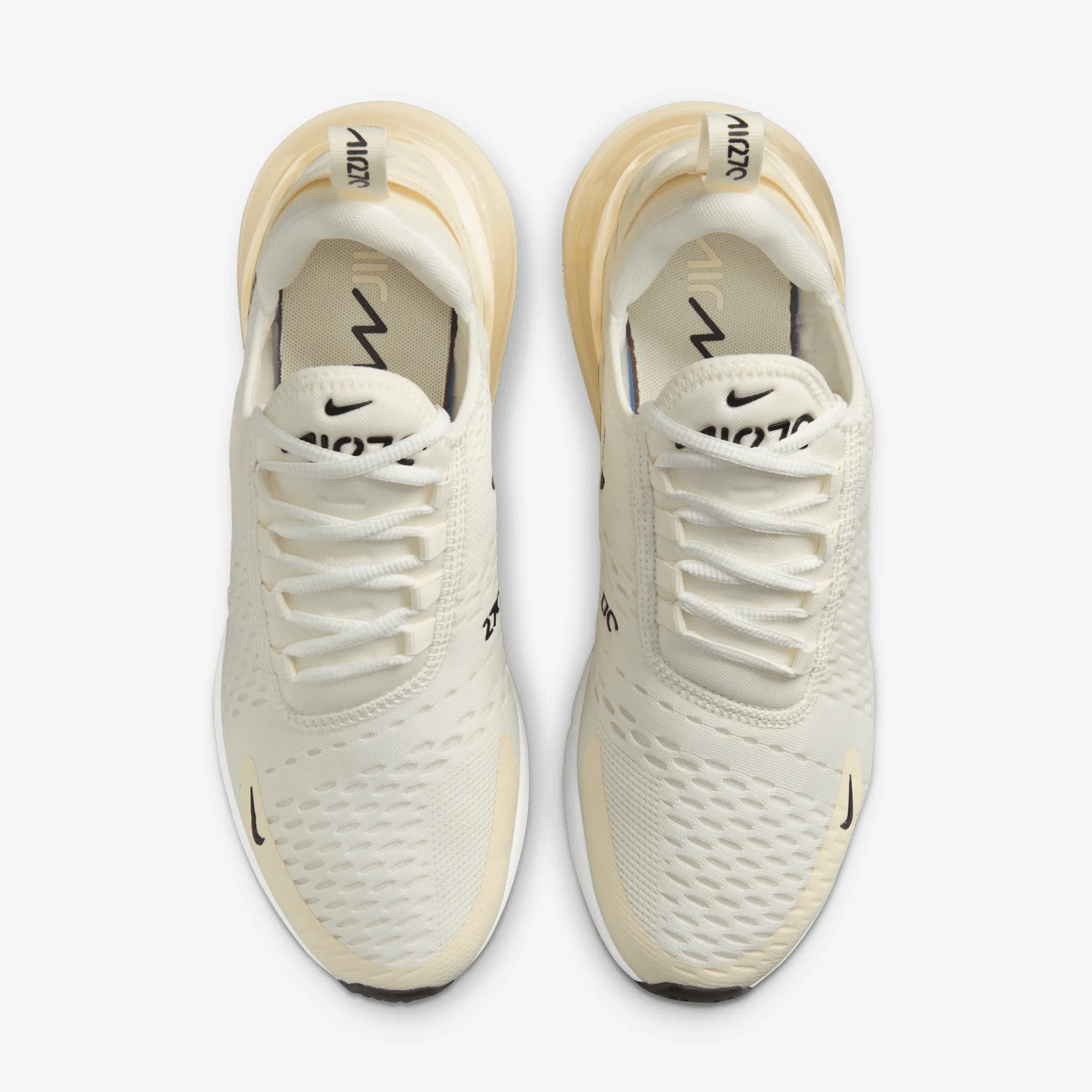 Compression Molded Midsole NIKE | AIR MAX 270 { SAIL/BLACK-COCONUT MILK-PALE IVORY