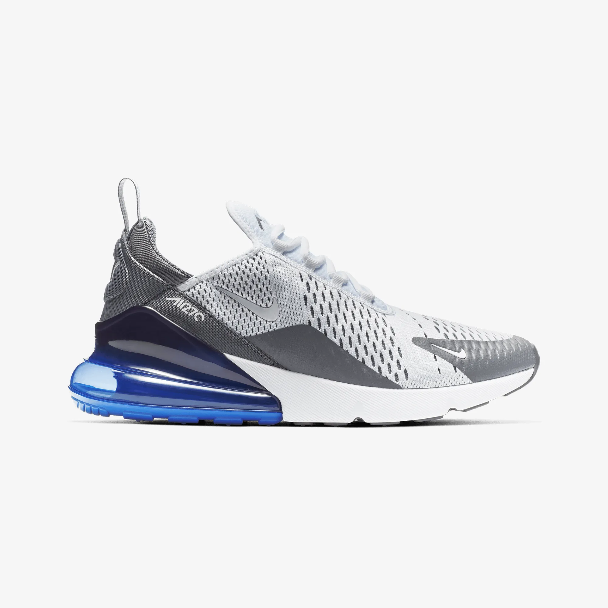Bold Details Tactile Responsiveness Nike | AIR MAX 270 { WHITE/WHITE-PERSIAN VIOLET-DARK GREY