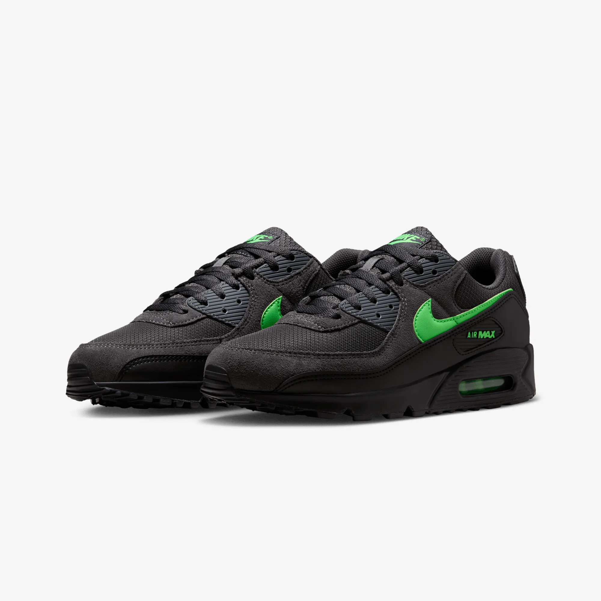 Recycled Material Endurance Run Nike | AIR MAX 90 { ANTHRACITE/GREEN STRIKE-BLACK