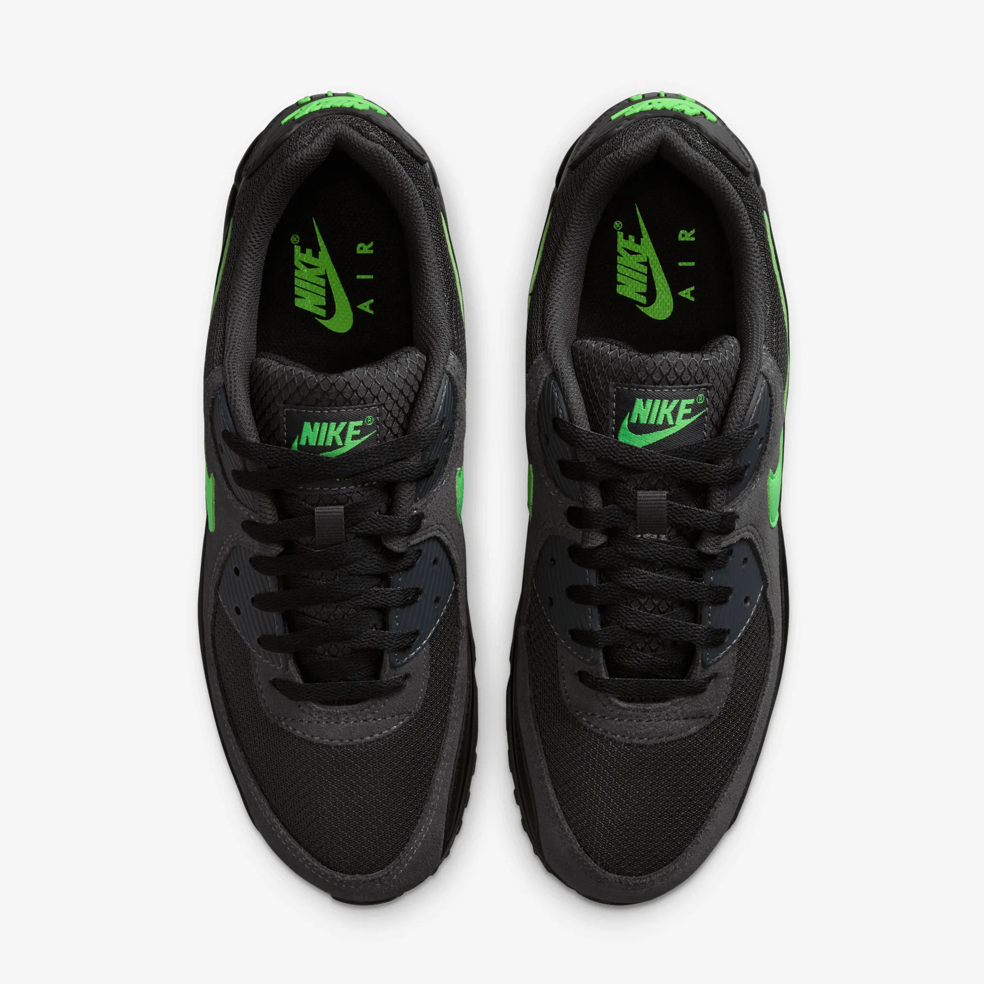 High Traction Grip Nike | AIR MAX 90 { ANTHRACITE/GREEN STRIKE-BLACK