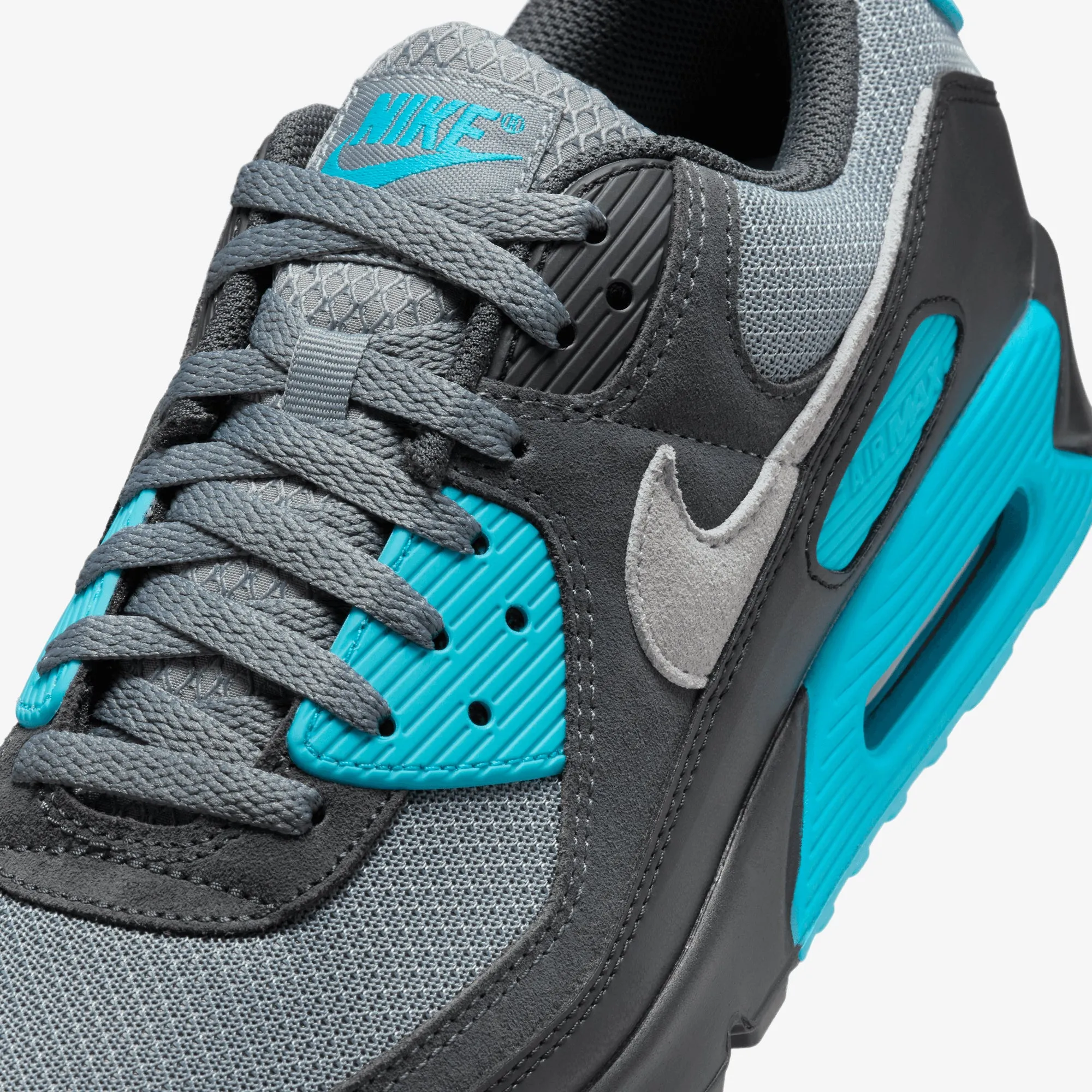 Nike | AIR MAX 90 { COOL GREY/WOLF GREY-DUSTY CACTUS-BLACK Torsional Rigidity System Street cushioning