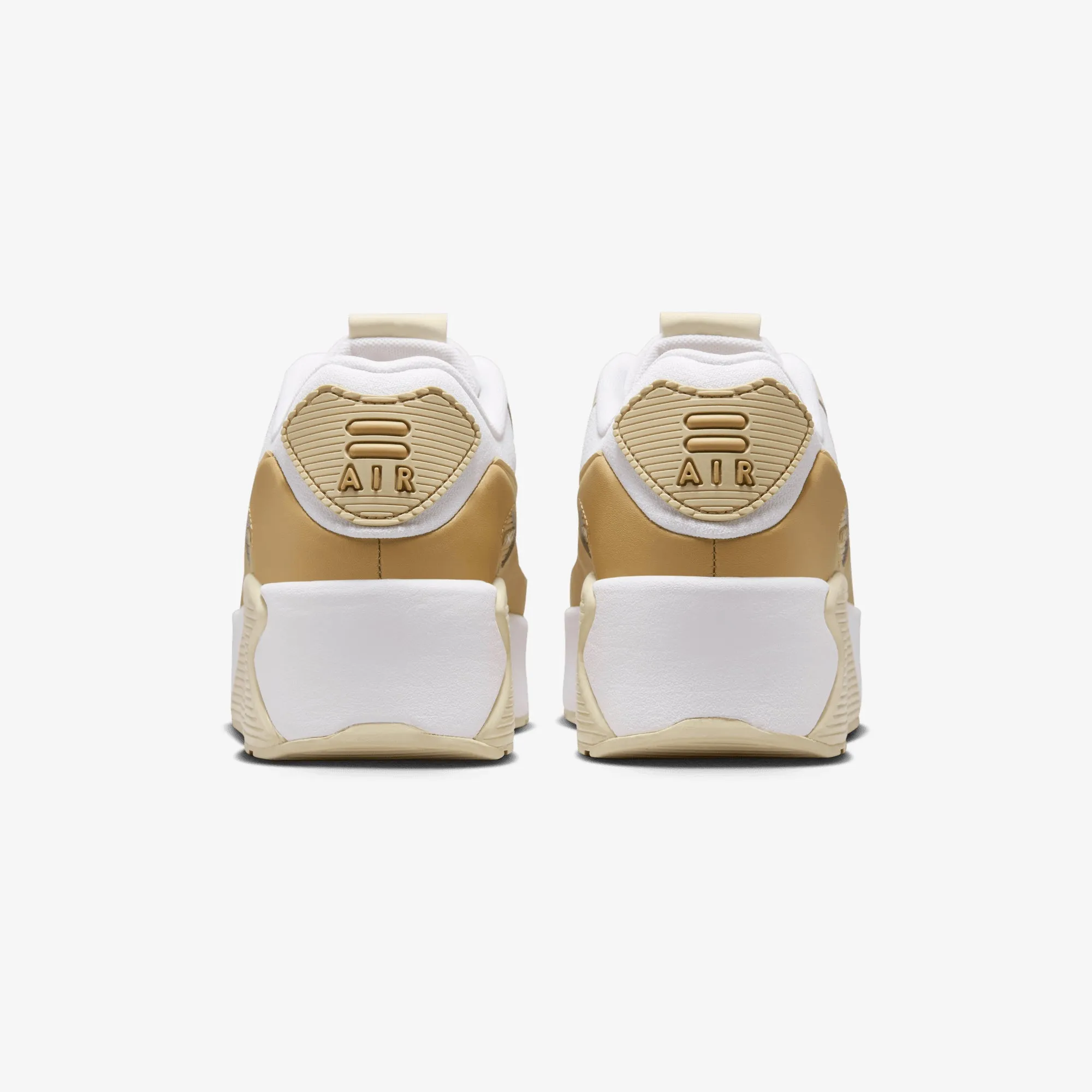 Nike | AIR MAX 90 LV8 { WHITE/TEAM GOLD-CLUB GOLD-COCONUT MILK Breath Grip HighTop
