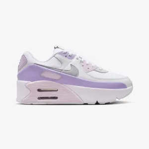 Nike | AIR MAX 90 LV8 { WHITE/WOLF GREY-HYDRANGEAS-SUMMIT WHITE zip