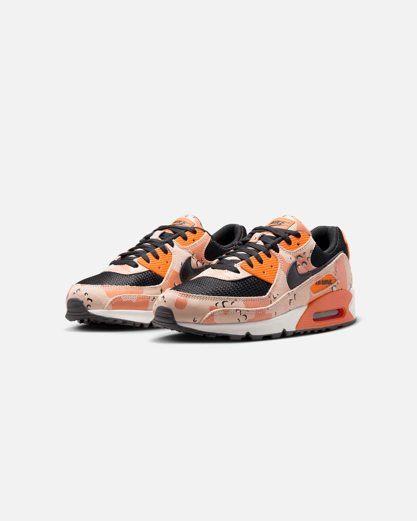 Shiny Tone Moist Guard Nike Air Max 90 Premium "Camo" Beige/Black/Safety Orange