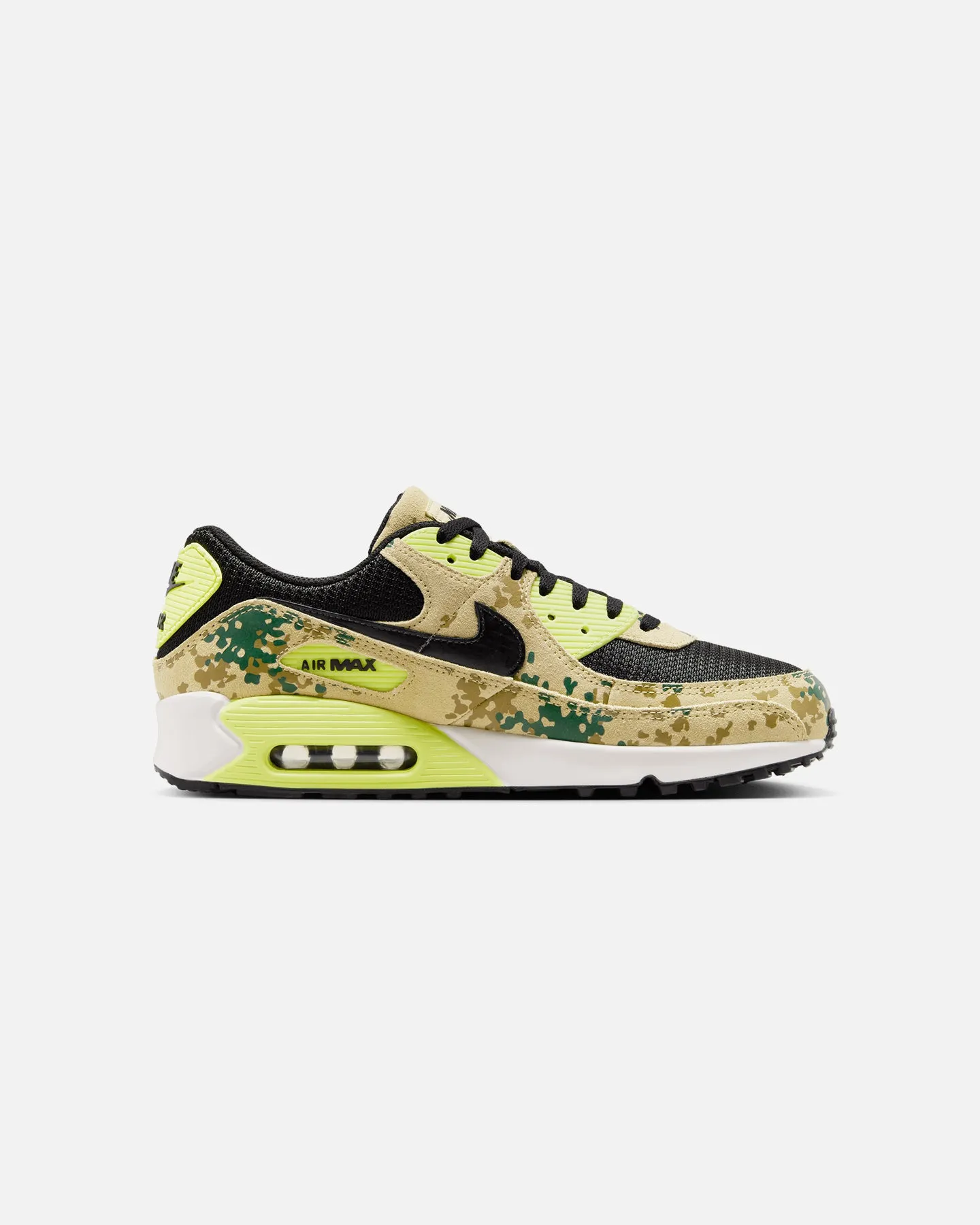 Nike Air Max 90 Premium "Camo" Team Gold/Black Daily Walk Low Profile