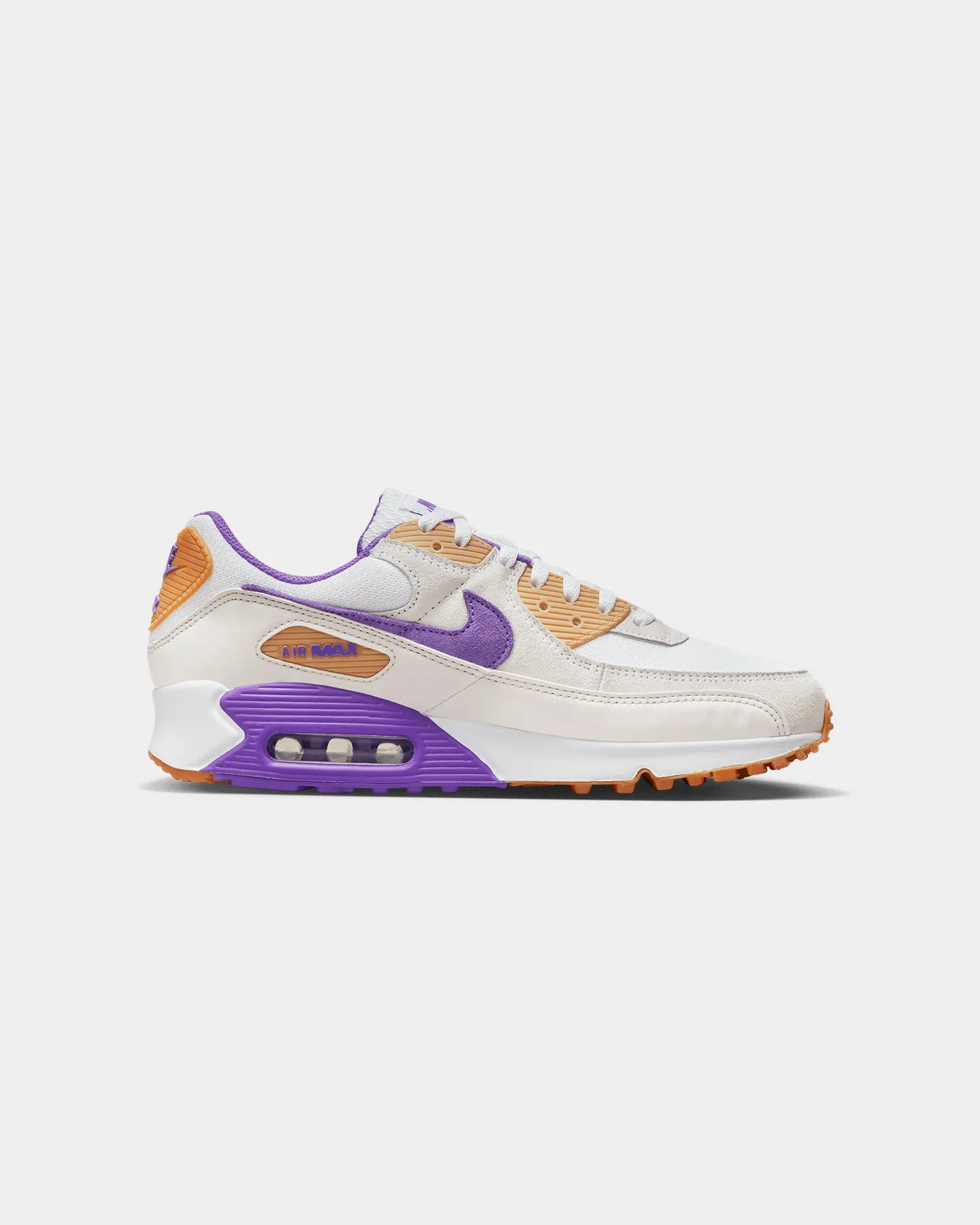 Nike Air Max 90 "Purple Gum" White/Action Grape Durable outsole