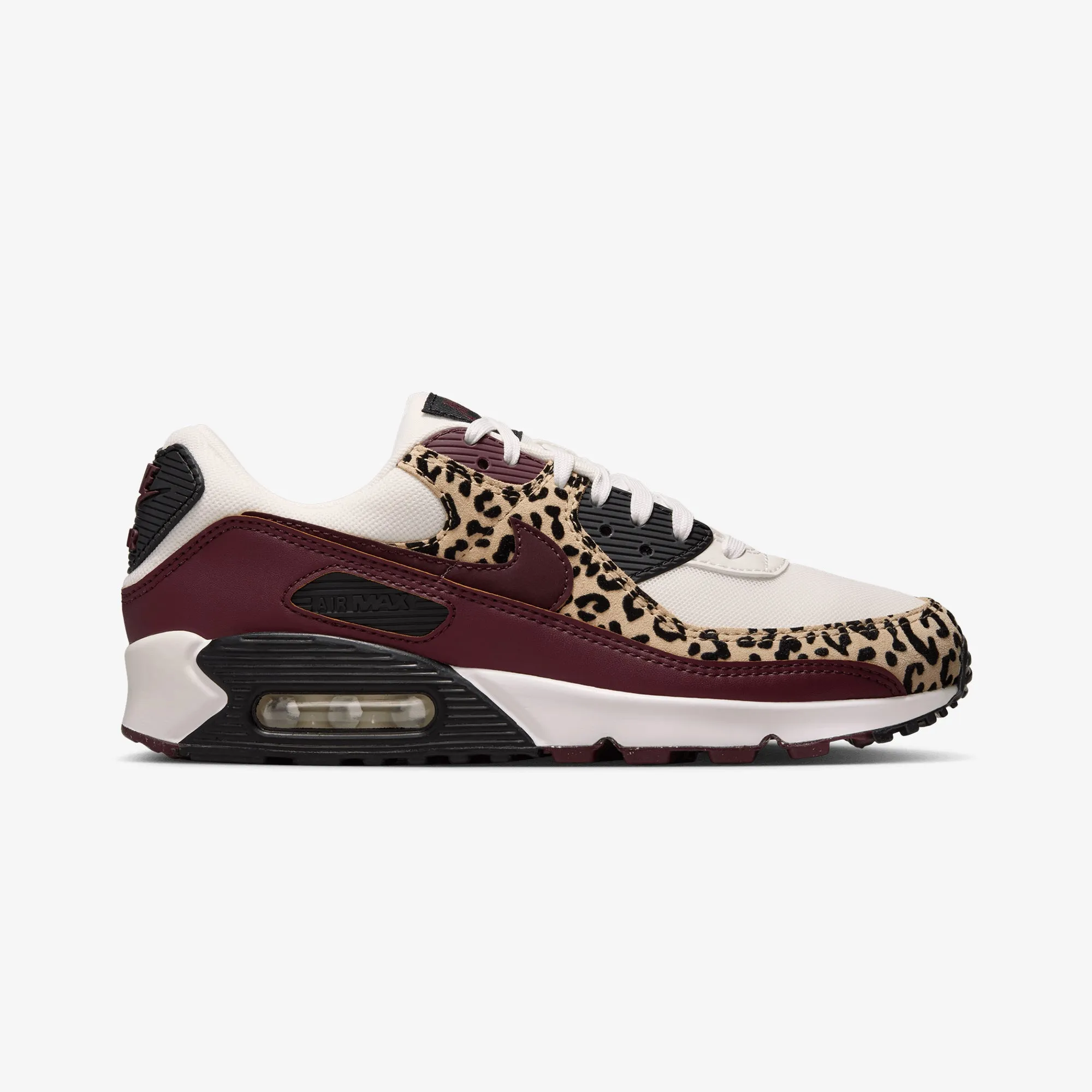 3D printed midsole Dynamic Flex Zones Nike | AIR MAX 90 { SAIL/BURGUNDY CRUSH-BLACK