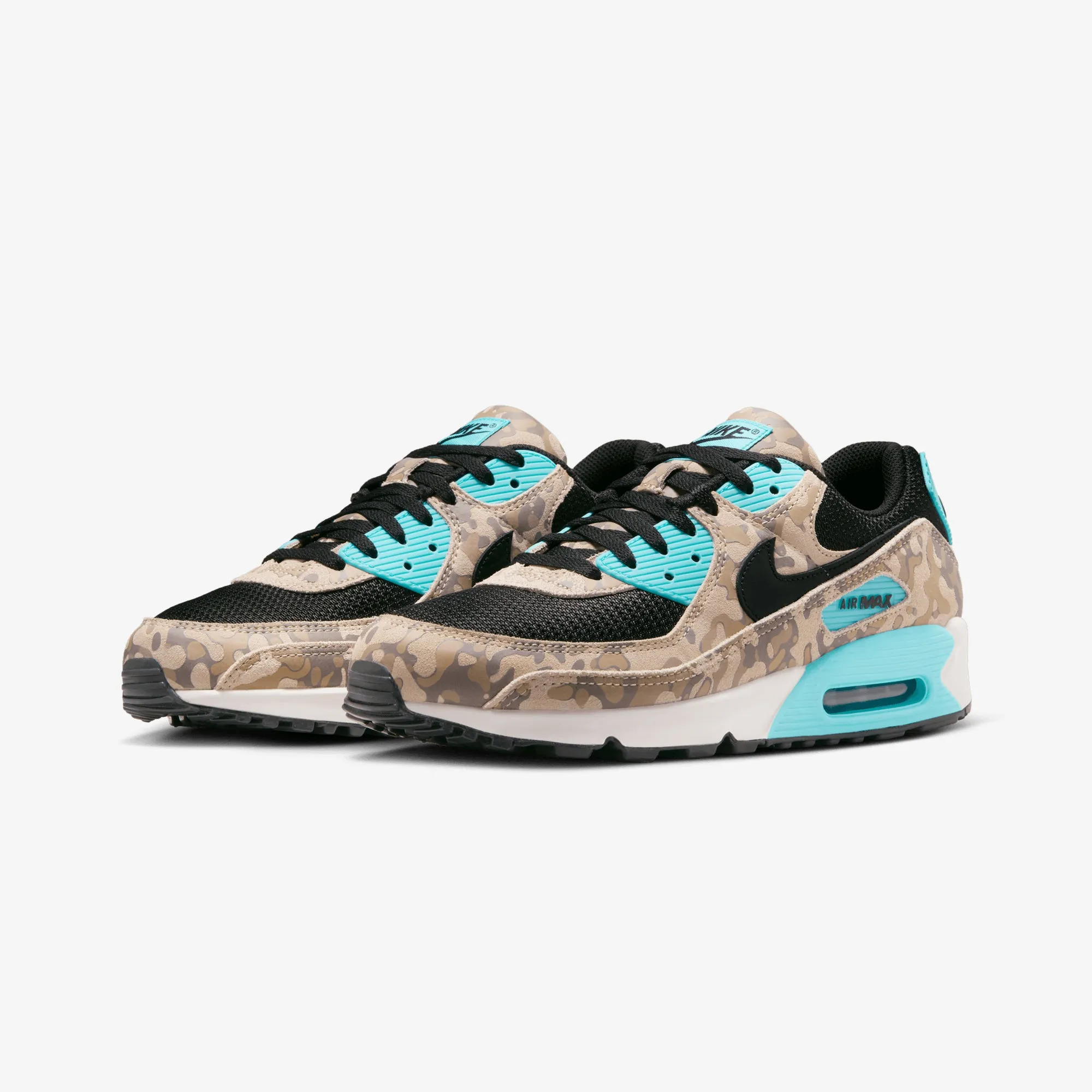 Nike | AIR MAX 90 { SANDDRIFT/BLACK-AURORA GREEN-KHAKI Sneaker Upgrade Everyday Favorite