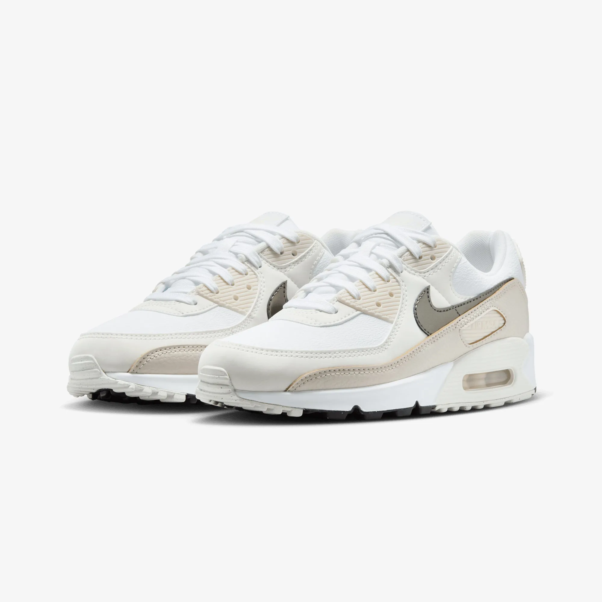 Nike | AIR MAX 90 { WHITE/FLAT PEWTER-LT OREWOOD BRN All-Weather Wear