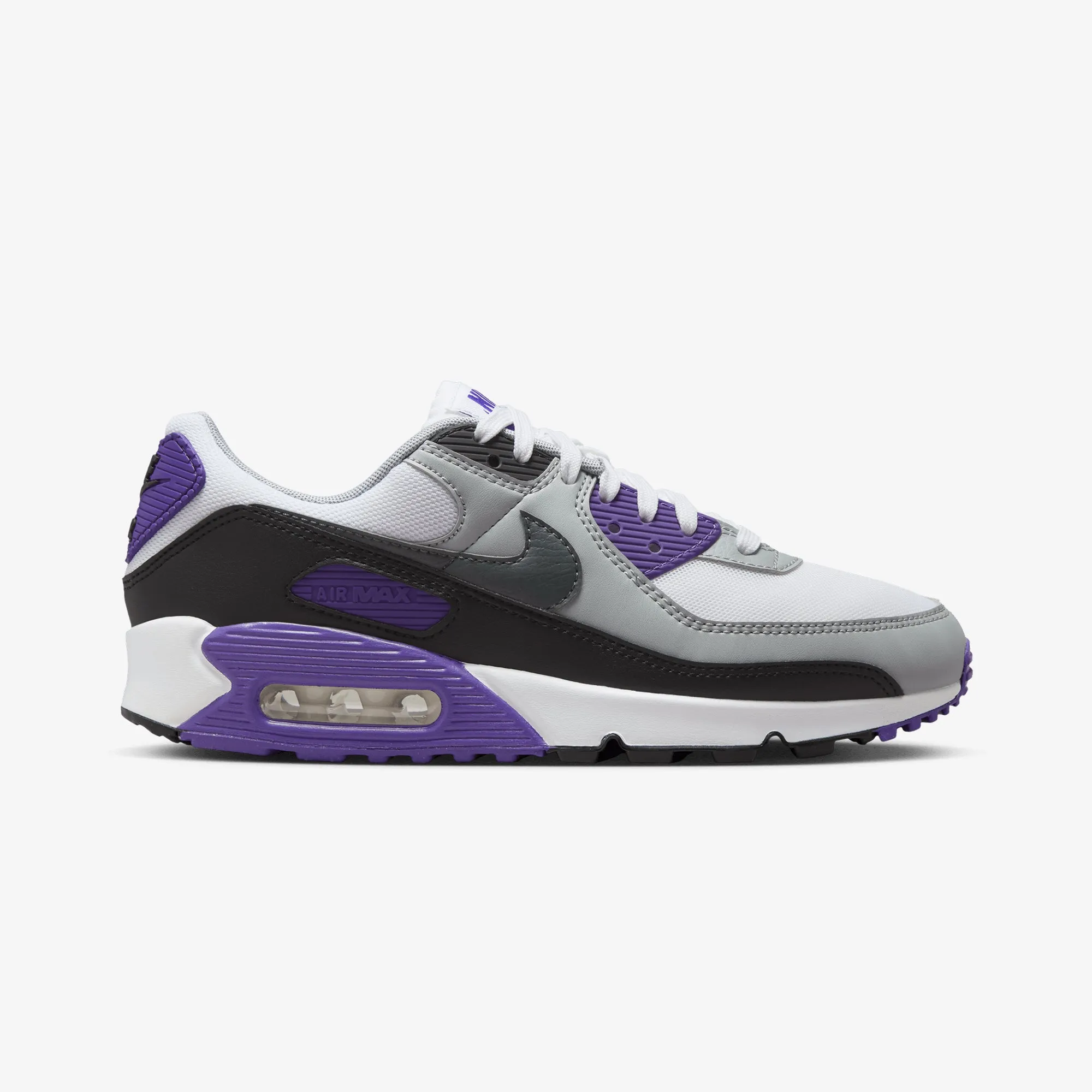 Abrasion Resistant Fabric Nike | AIR MAX 90 { WHITE/IRON GREY-BLACK-WOLF GREY