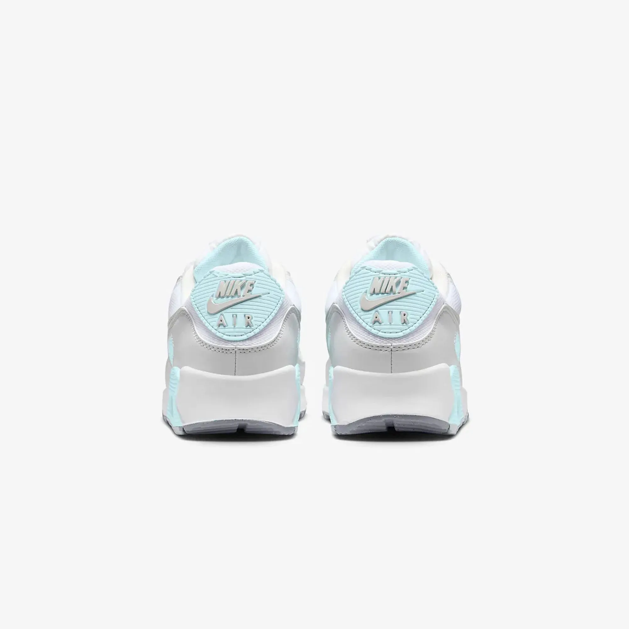 No Stitching urban vibe NIKE | AIR MAX 90 { WHITE/LIGHT SILVER-GLACIER BLUE