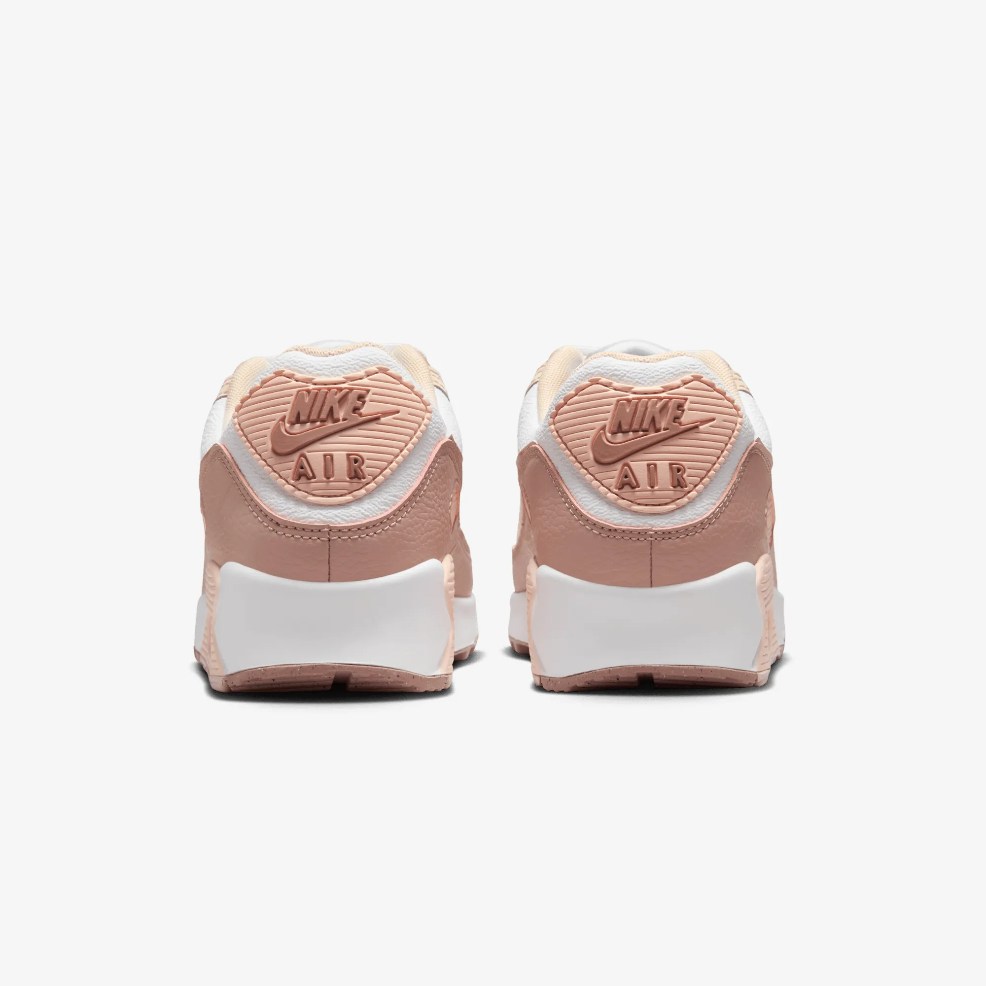Nike | AIR MAX 90 { WHITE/PARTICLE PINK-WASHED CORAL Padded shock absorption
