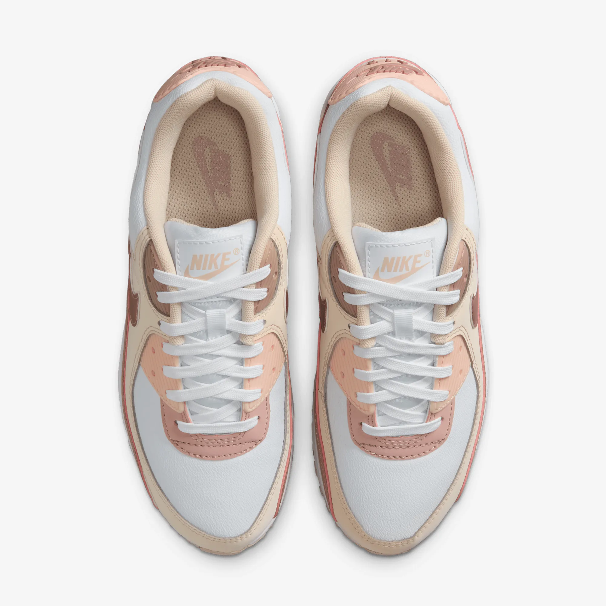 Neutral Tones Nike | AIR MAX 90 { WHITE/PARTICLE PINK-WASHED CORAL