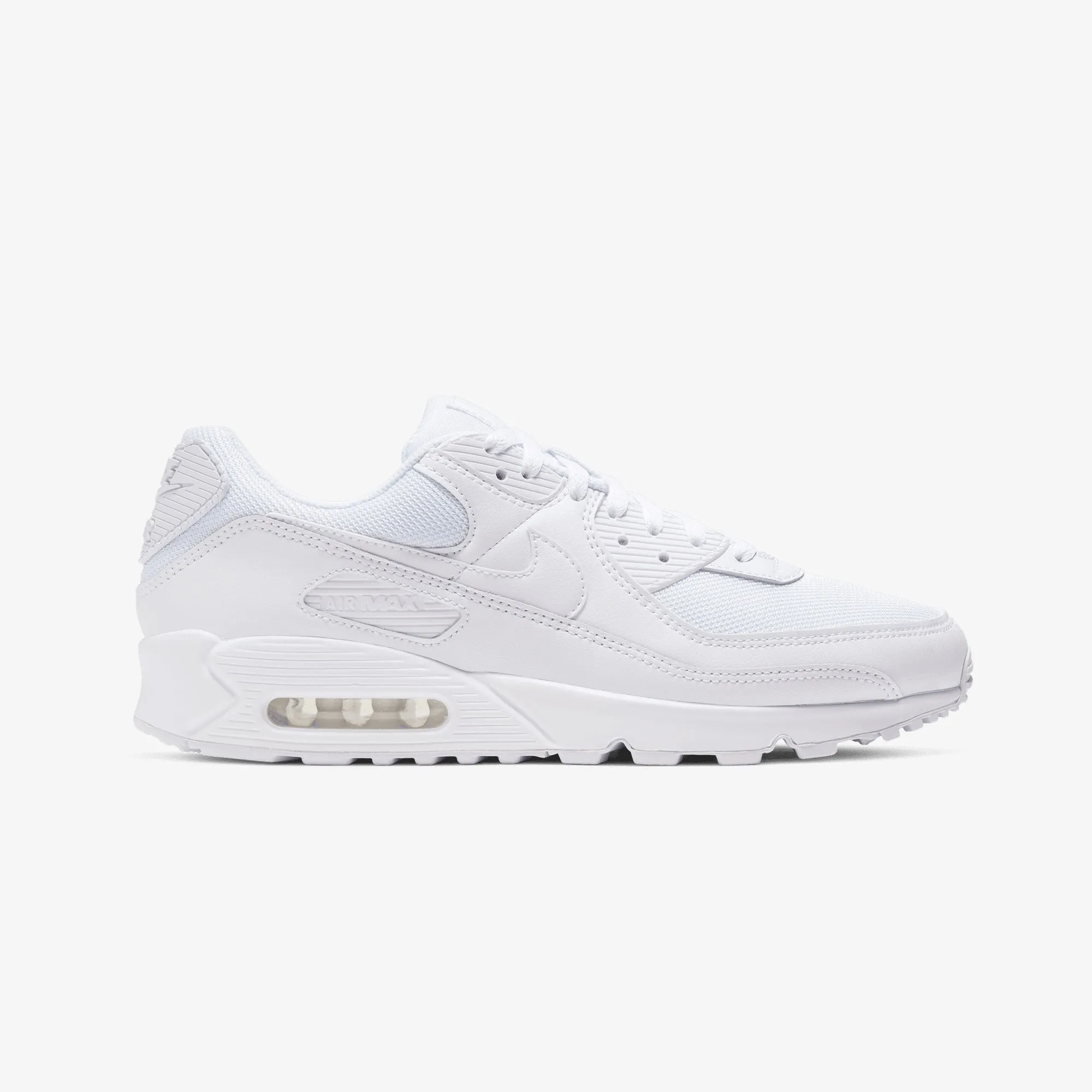 NIKE | AIR MAX 90 { WHITE/WHITE-WHITE-WOLF GREY Enhanced comfort