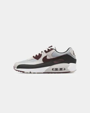Nike Air Max 90 Wolf Grey/Burgundy Skin Soft
