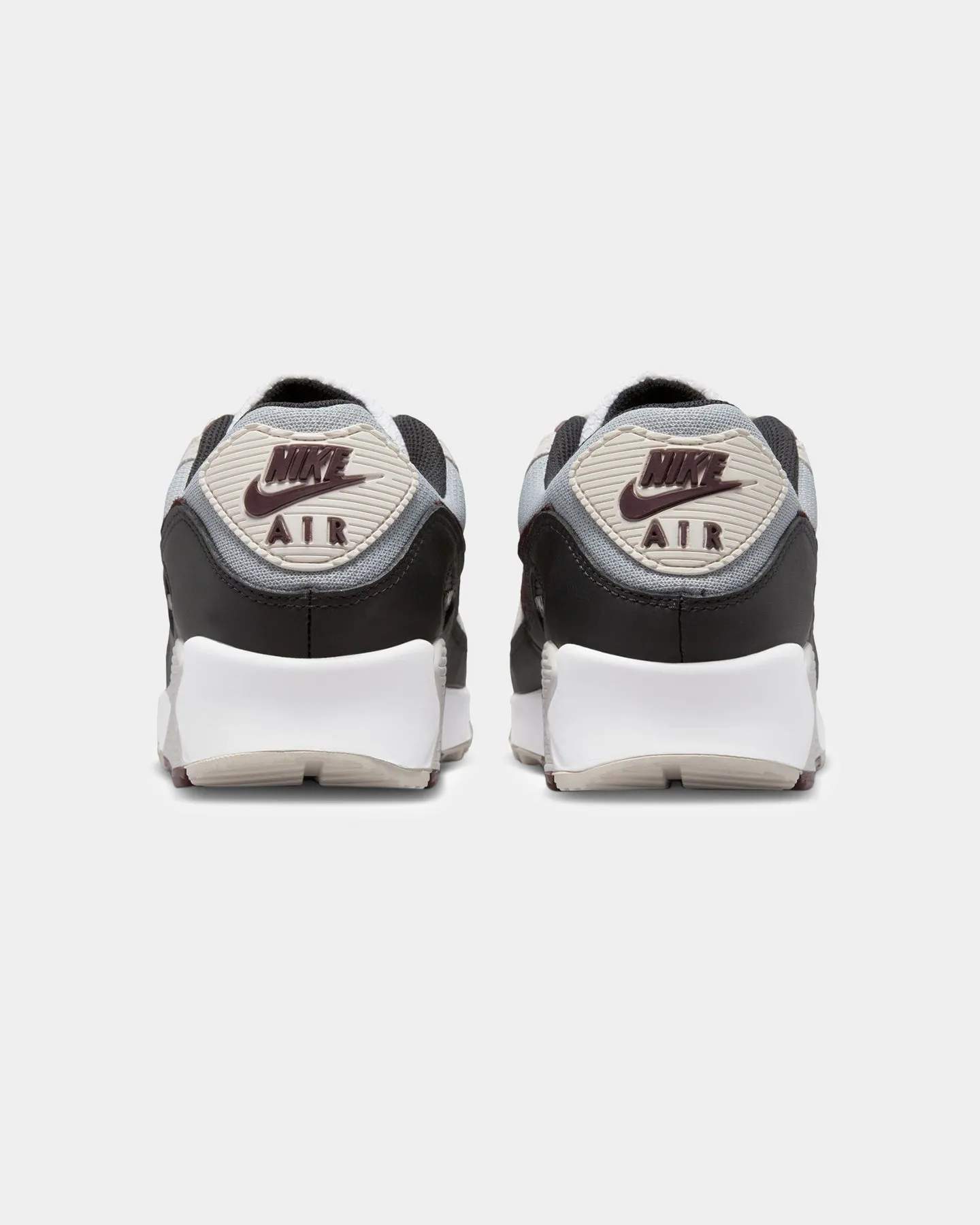 Nike Air Max 90 Wolf Grey/Burgundy Formal Mode