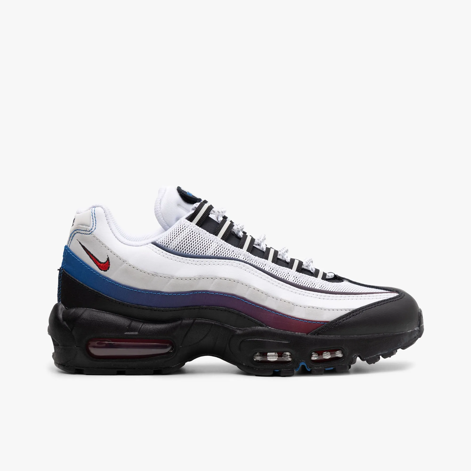 Nike Air Max 95 PRM White / University Red - Blue Jay Heavy Walk