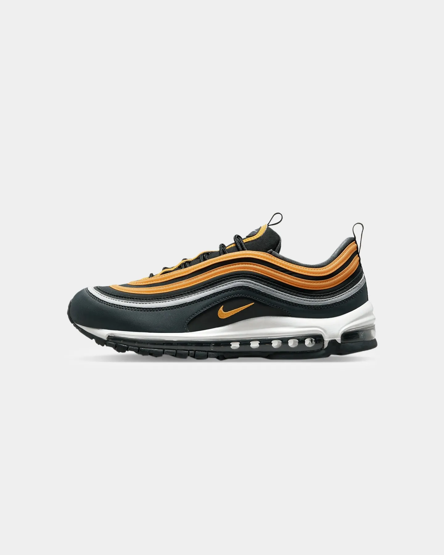 Nike Air Max 97 Black/University Gold Comfort collar Eco Friendly Minimalist Fans