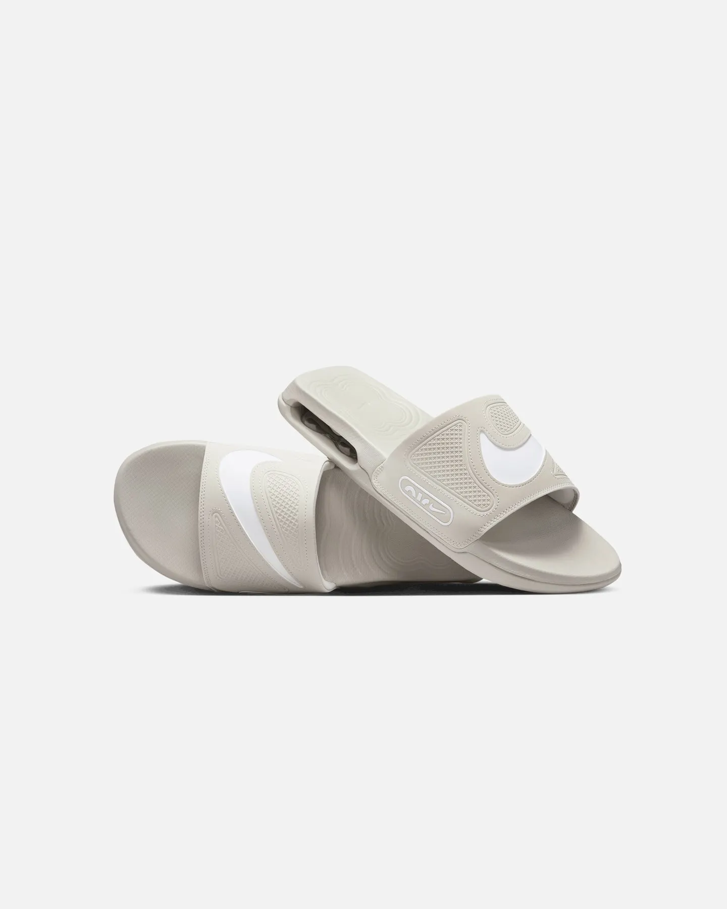 Quick Drying Work Commute Nike Air Max Cirro Slides Light Iron Ore/White
