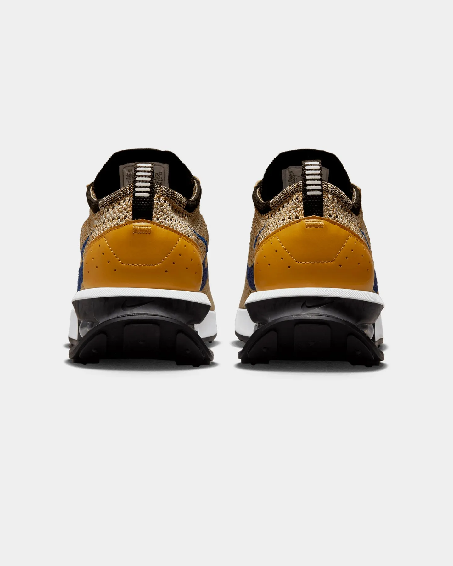 Nike Air Max Flyknit Racer Next Nature Elemental Gold/Hyper Royal-Gold Suede Coastal vibe Long Walk