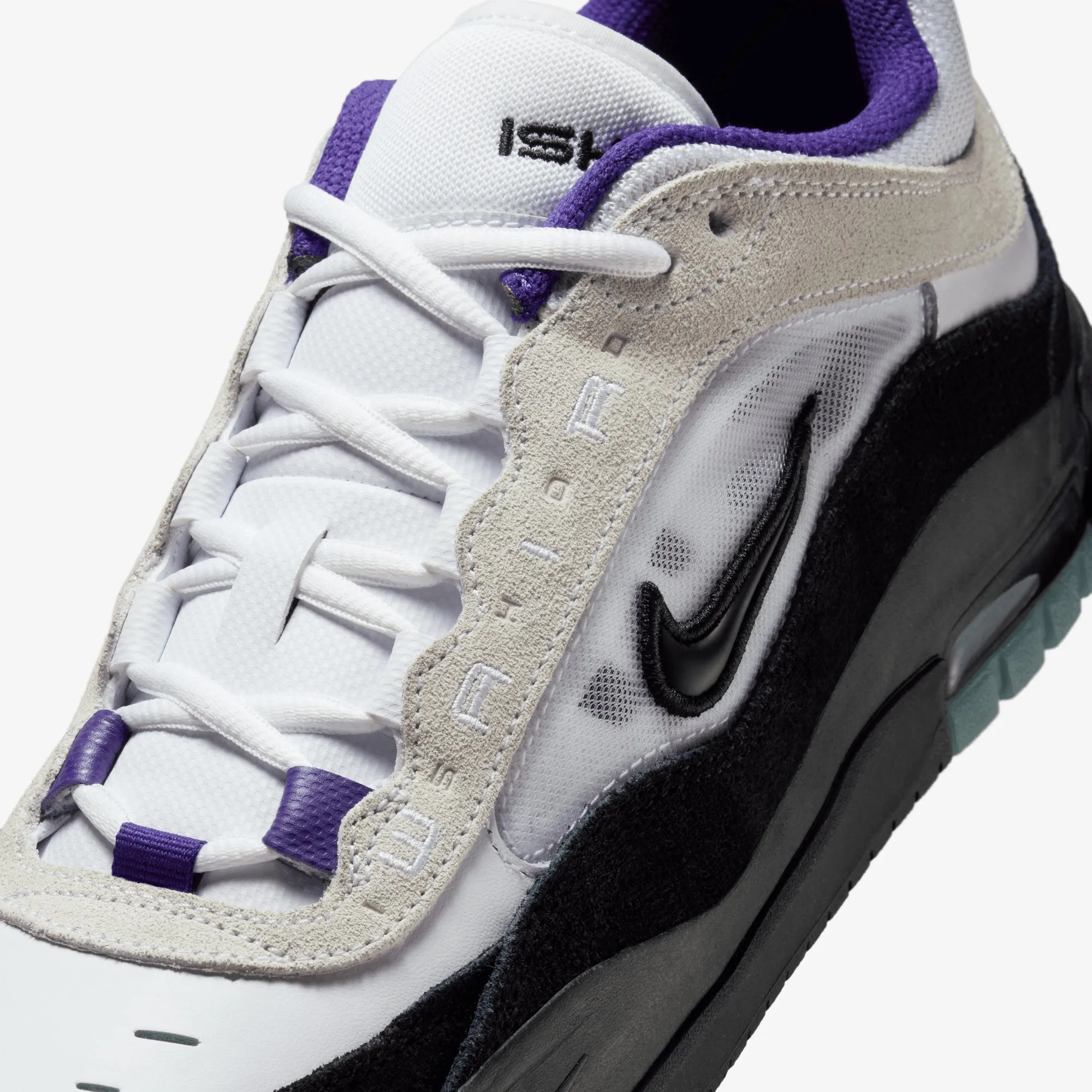 Functional Fit Stylish Design Nike | AIR MAX ISHOD { WHITE/BLACK-COURT PURPLE-BLACK