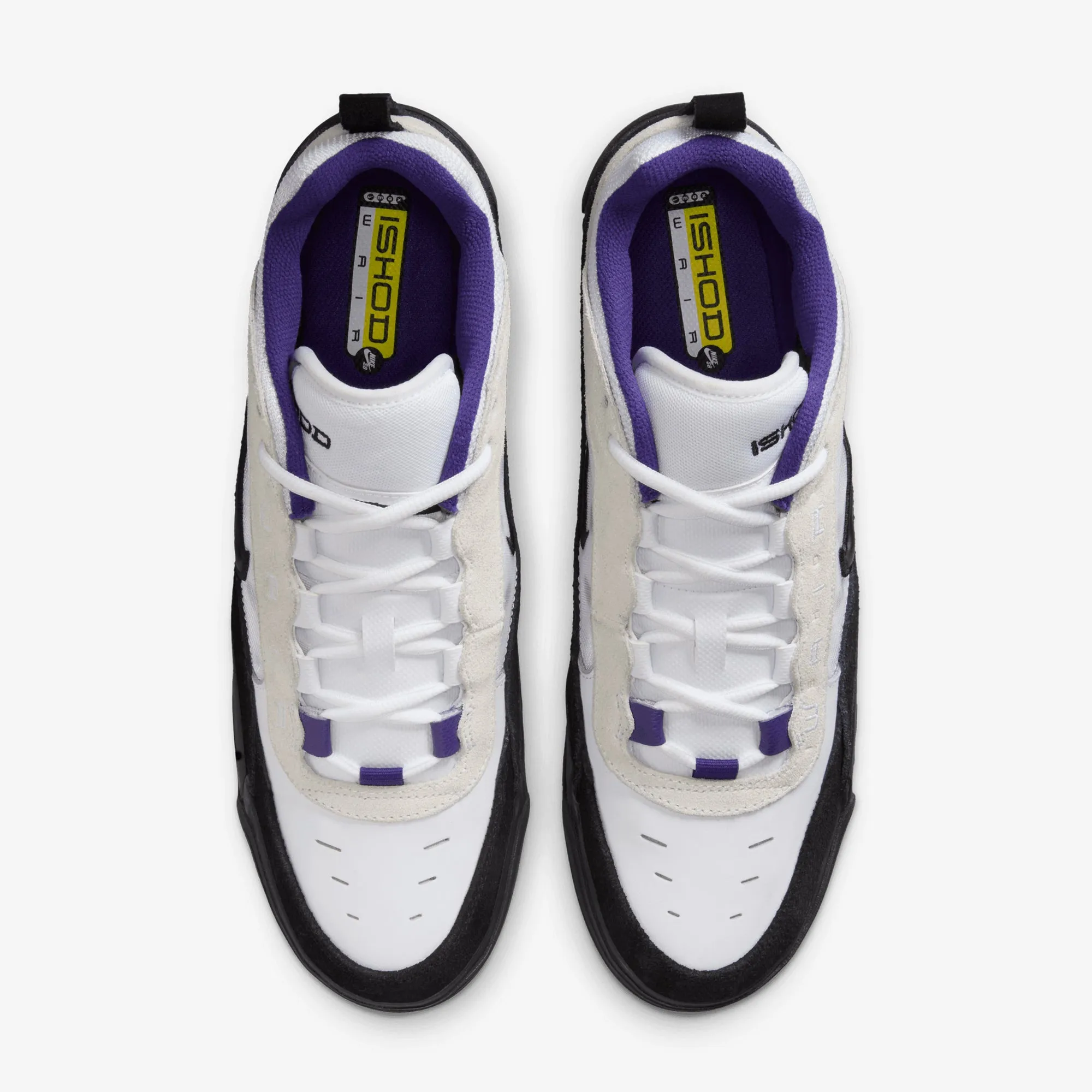 Nike | AIR MAX ISHOD { WHITE/BLACK-COURT PURPLE-BLACK Pull Tab Urban Runner