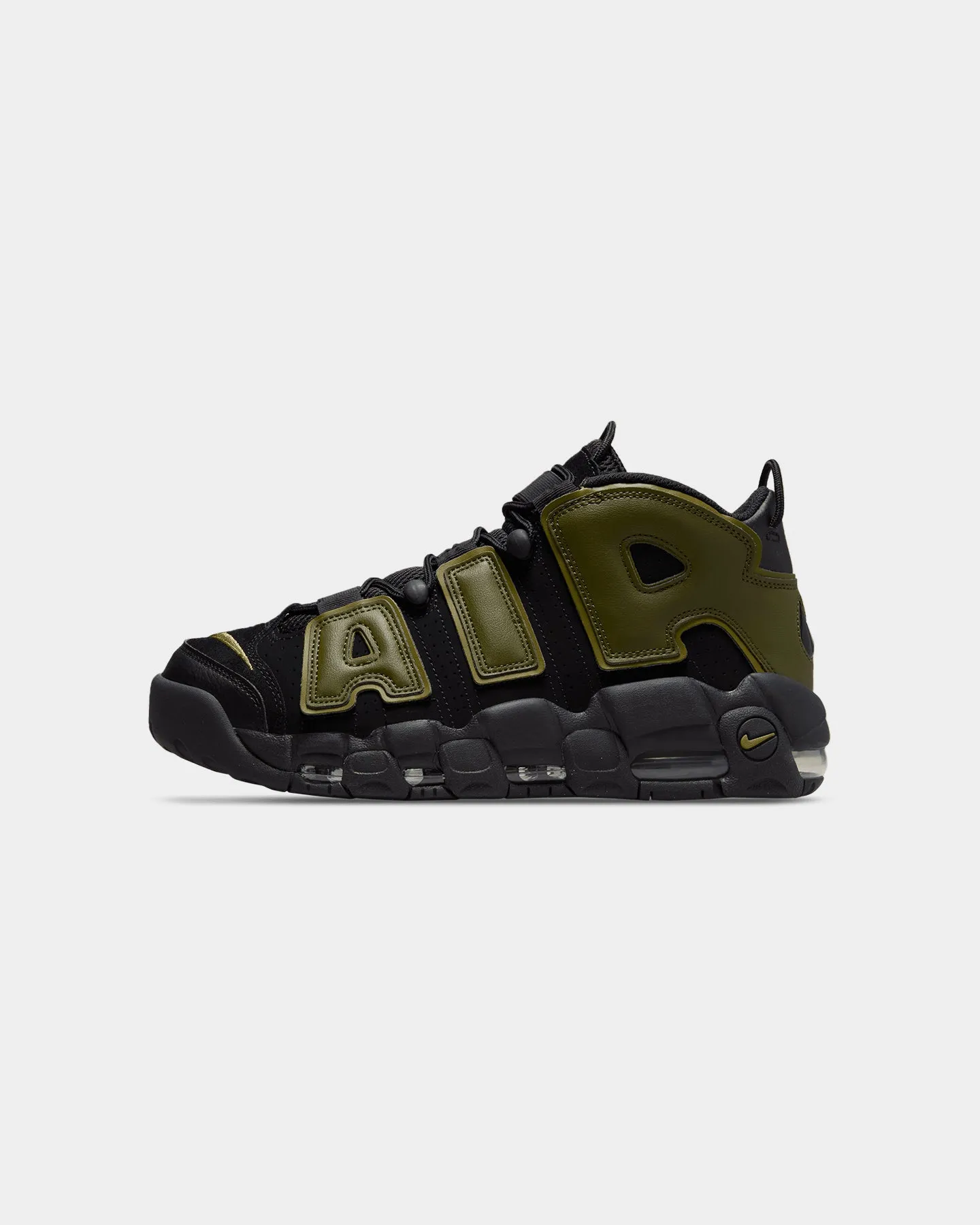 Nike Air More Uptempo '96 Black/Rough Green Jungle Path Supportive Core Office Workers