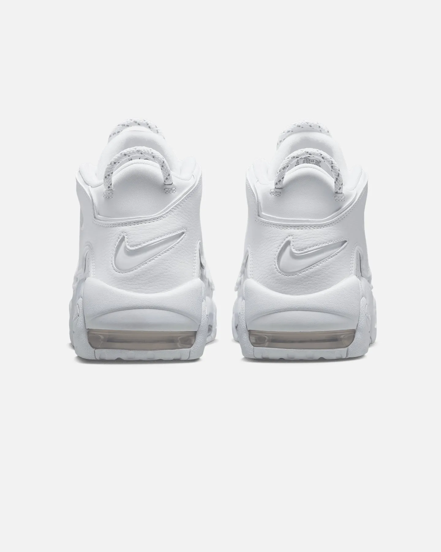 Couple Pair slow walk Nike Air More Uptempo '96 White/White