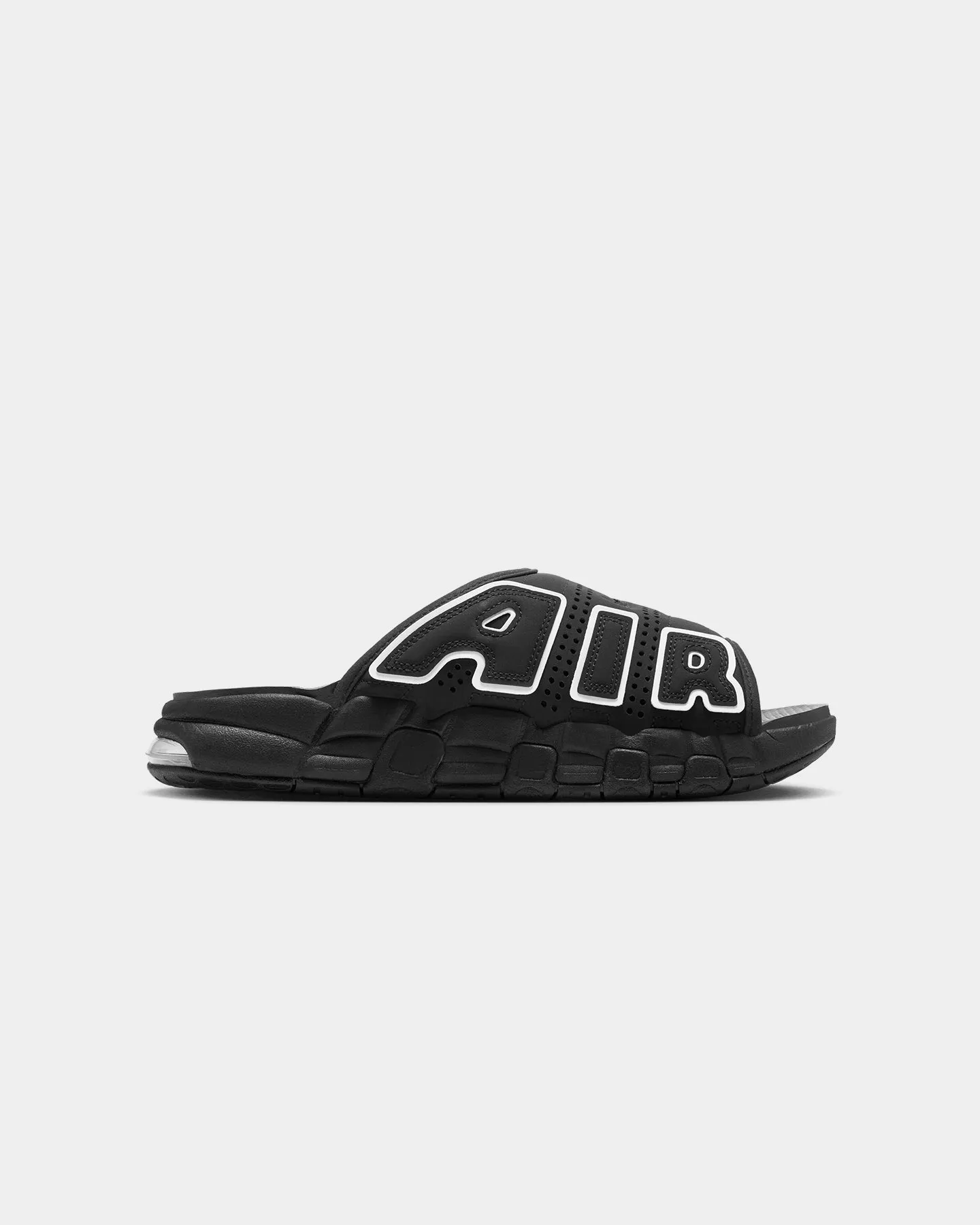 Nike Air More Uptempo Black/White Metal Edge