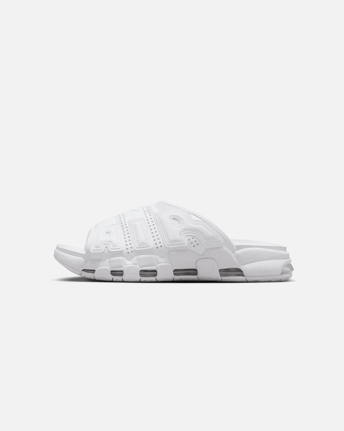 Nike Air More Uptempo Slides White/White-White Photo Glam