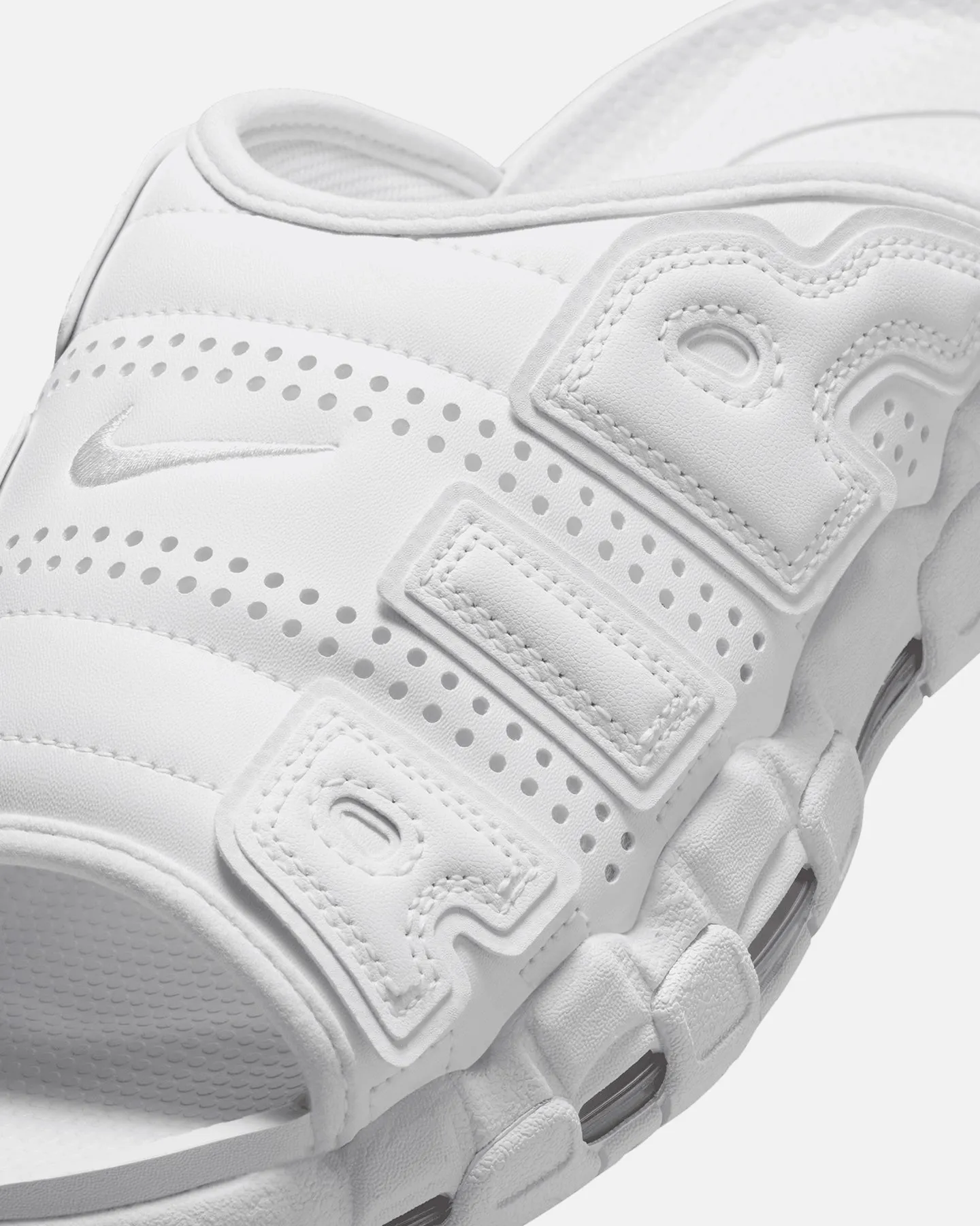All Terrain Stylish Commuters Nike Air More Uptempo Slides White/White-White