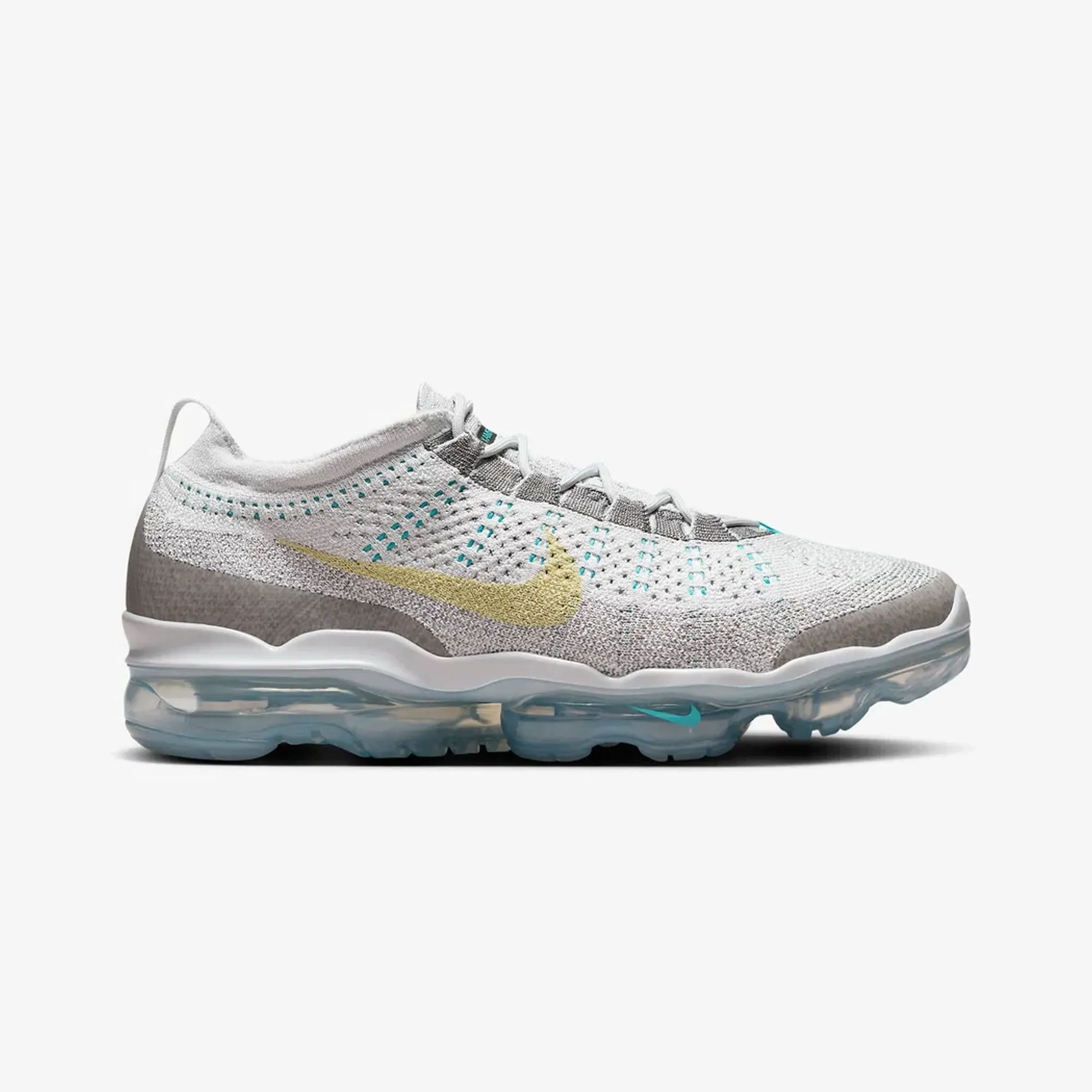 NIKE | AIR VAPORMAX 2023 FLYKNIT { PHOTON DUST/LIFE LIME-FLAT PEWTER Motion Control Arch WaterResistant