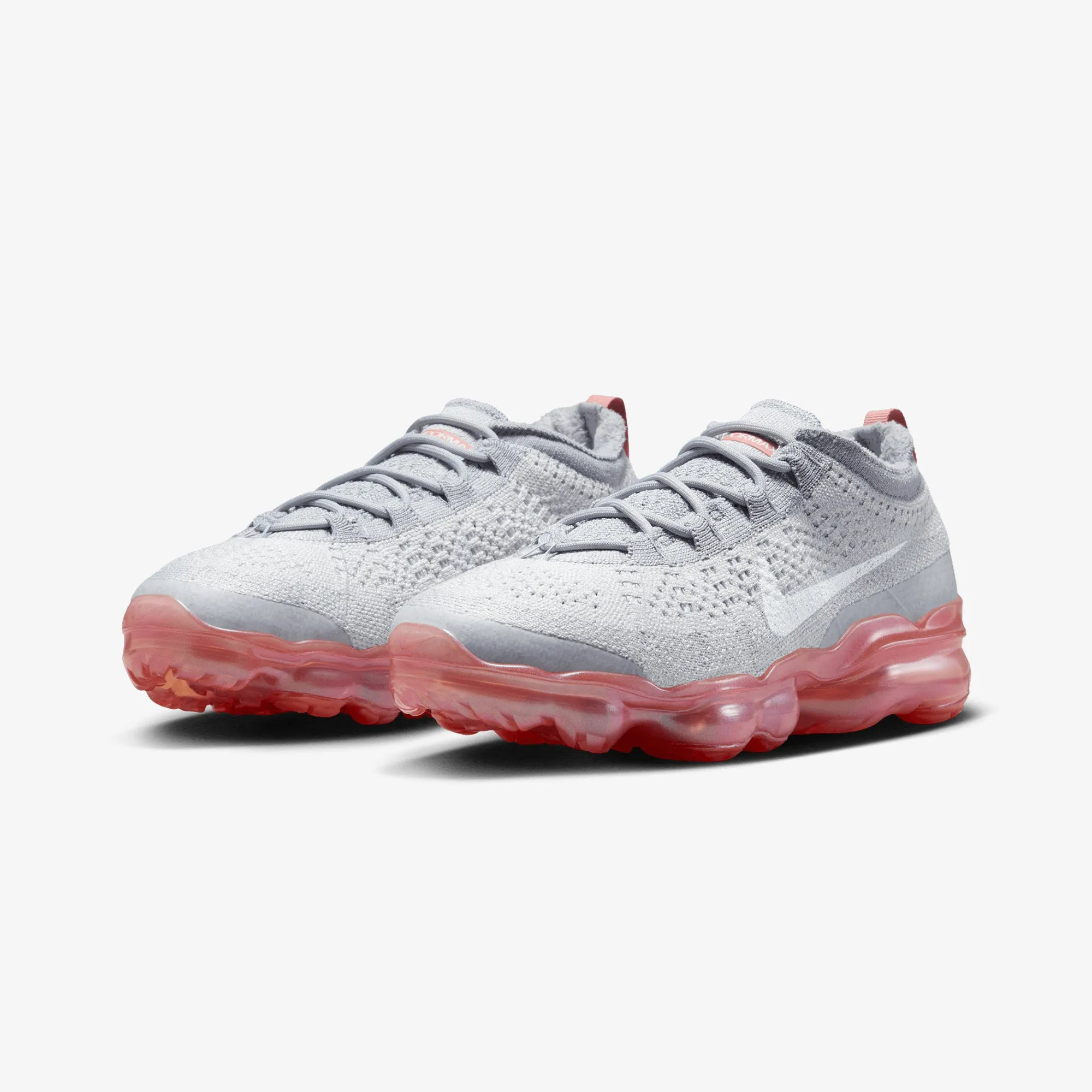 Non Marking Rubber All-Purpose Style NIKE | AIR VAPORMAX 2023 FLYKNIT { PHOTON DUST/WHITE-WOLF GREY-RED STARDUST