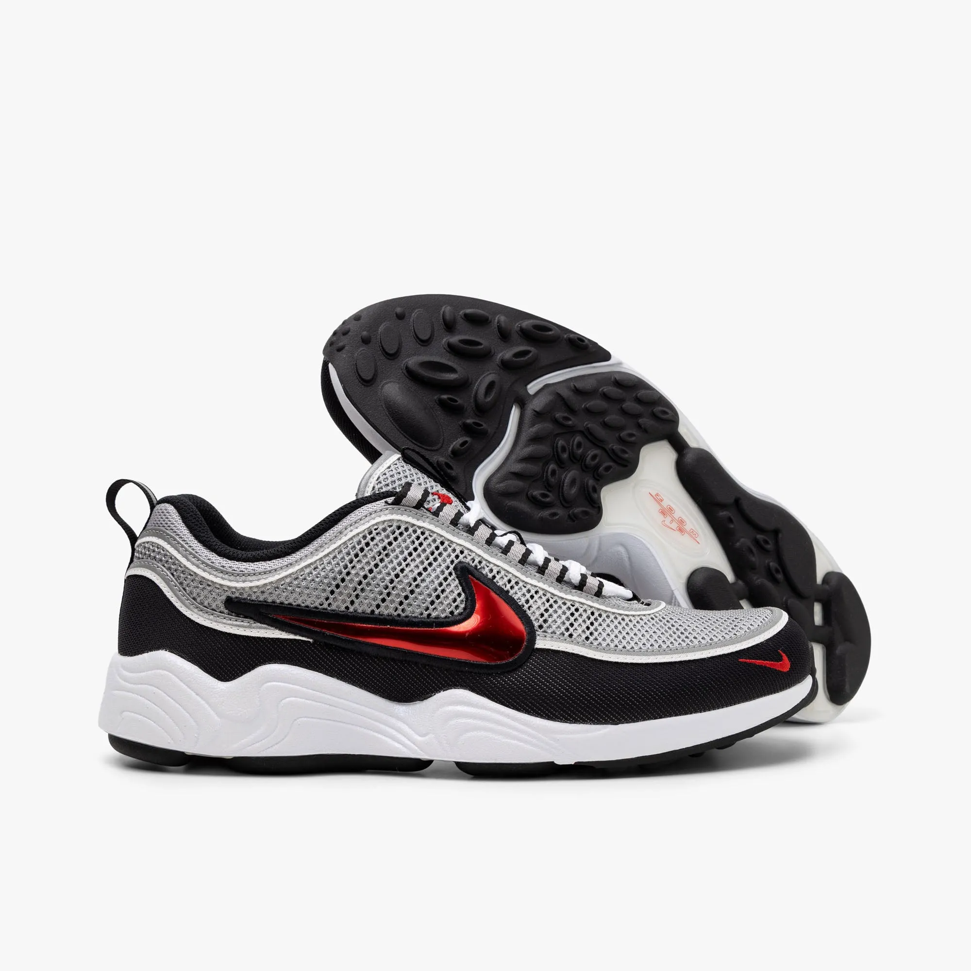Smooth Finish Nike Air Zoom Spiridon SP Metallic Silver / Sport Red