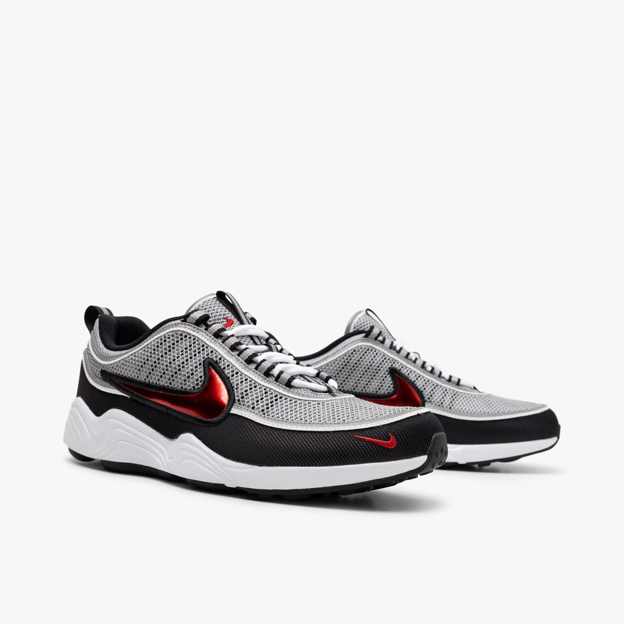 Nike Air Zoom Spiridon SP Metallic Silver / Sport Red Core Style