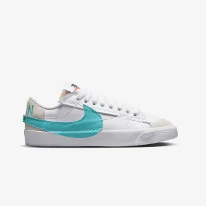 Nike | BLAZER LOW '77 JUMBO { WHITE/DUSTY CACTUS-SUMMIT WHITE Tear Resistant Stitching Airflow Channel Design