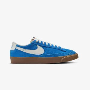 Nike | BLAZER LOW '77 VINTAGE { PHOTO BLUE/SAIL-GUM MED BROWN-BLACK Reinforced Eyelet Durability Comfy Feel