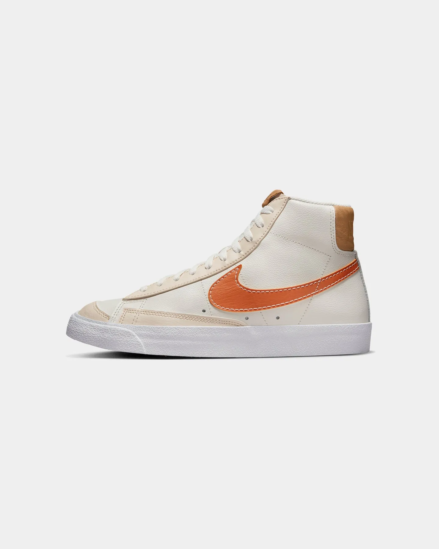 Queen Touch Street Ball Nike Blazer Mid '77 EMB "Inspected By Swoosh" Phantom/Hot Curry-Pearl White