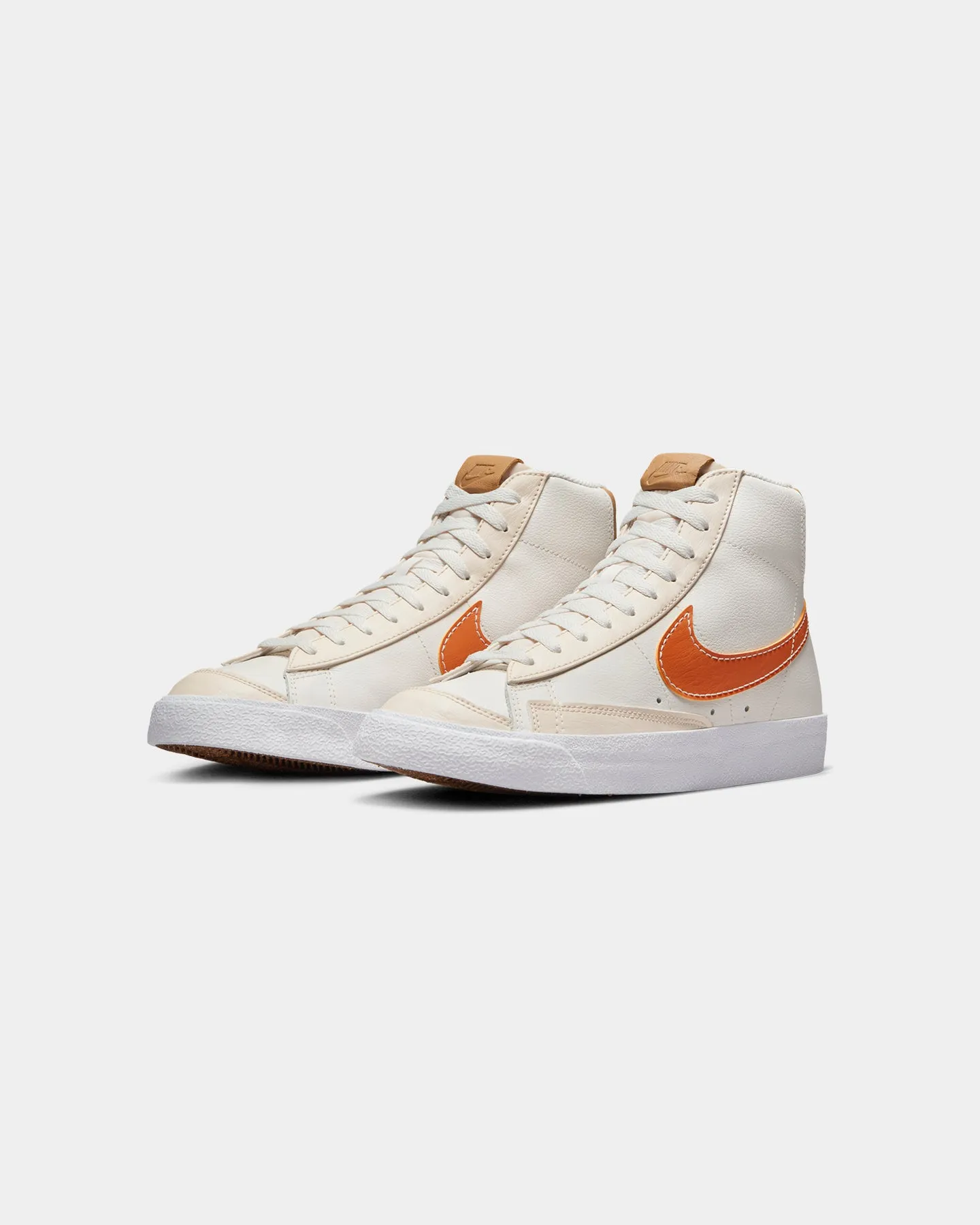 Street Cool Nike Blazer Mid '77 EMB "Inspected By Swoosh" Phantom/Hot Curry-Pearl White