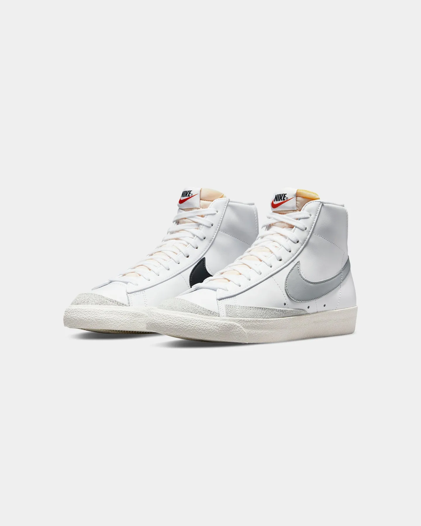 Foot Support Stretch Fabric Work Commute Nike Blazer Mid '77 Vintage White/Light Smoke Grey