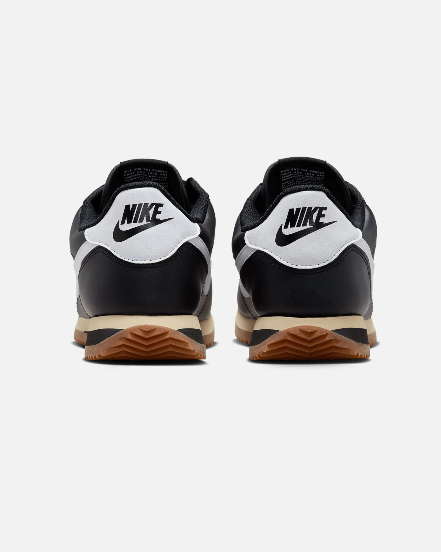 Sweat Resistant Indoor Fitness Nike Cortez Black/White