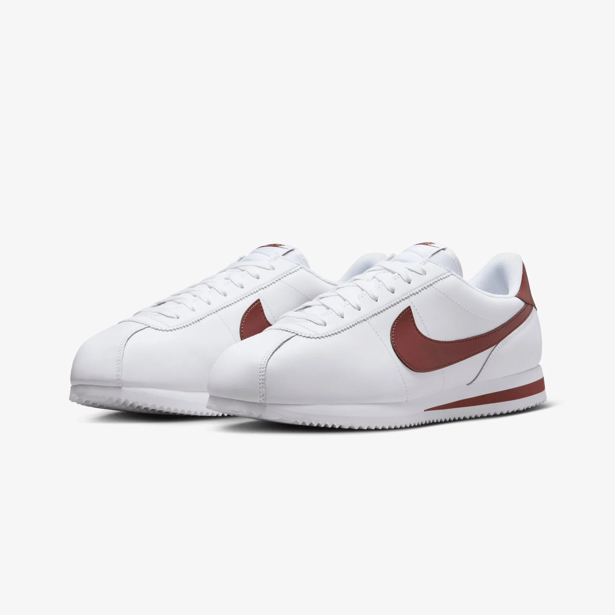Anti Slip Tread NIKE | CORTEZ { WHITE/DARK PONY