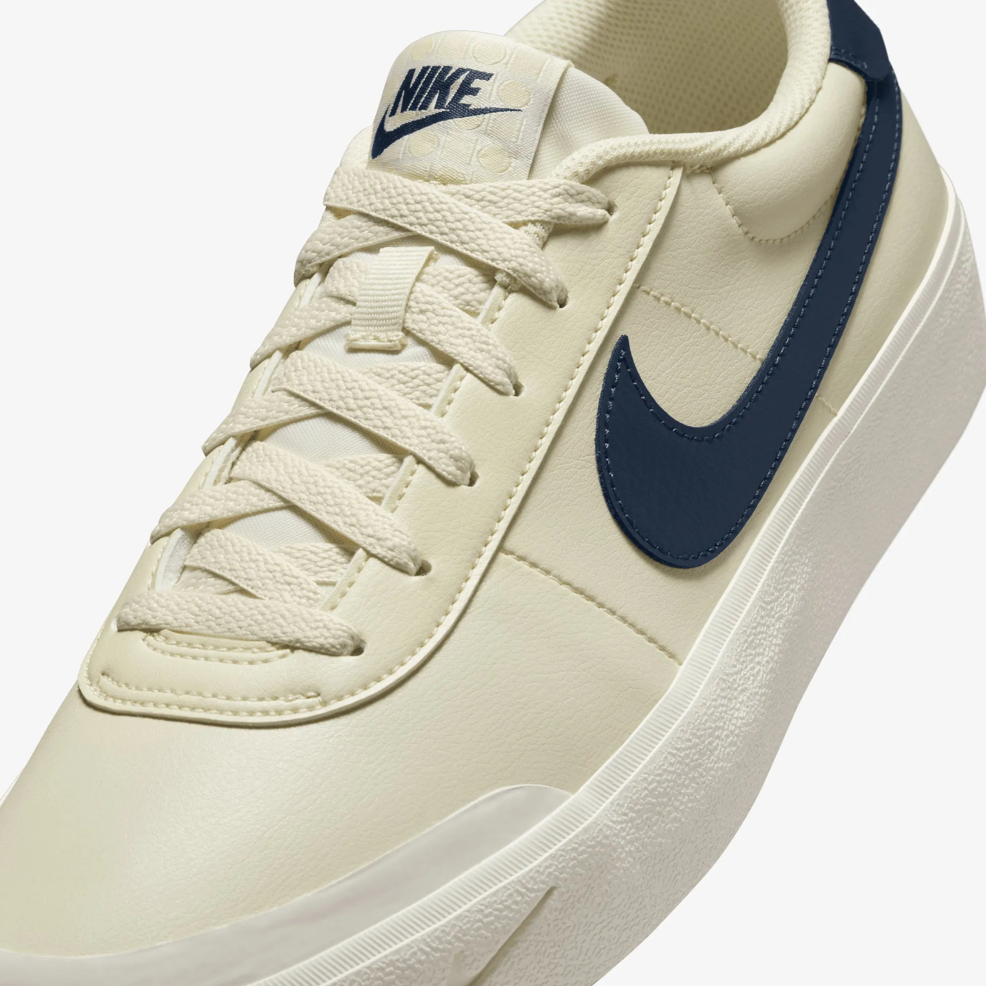 Nike | COURT SHOT { COCONUT MILK/MIDNIGHT NAVY-SAIL Anti Torsion Stability