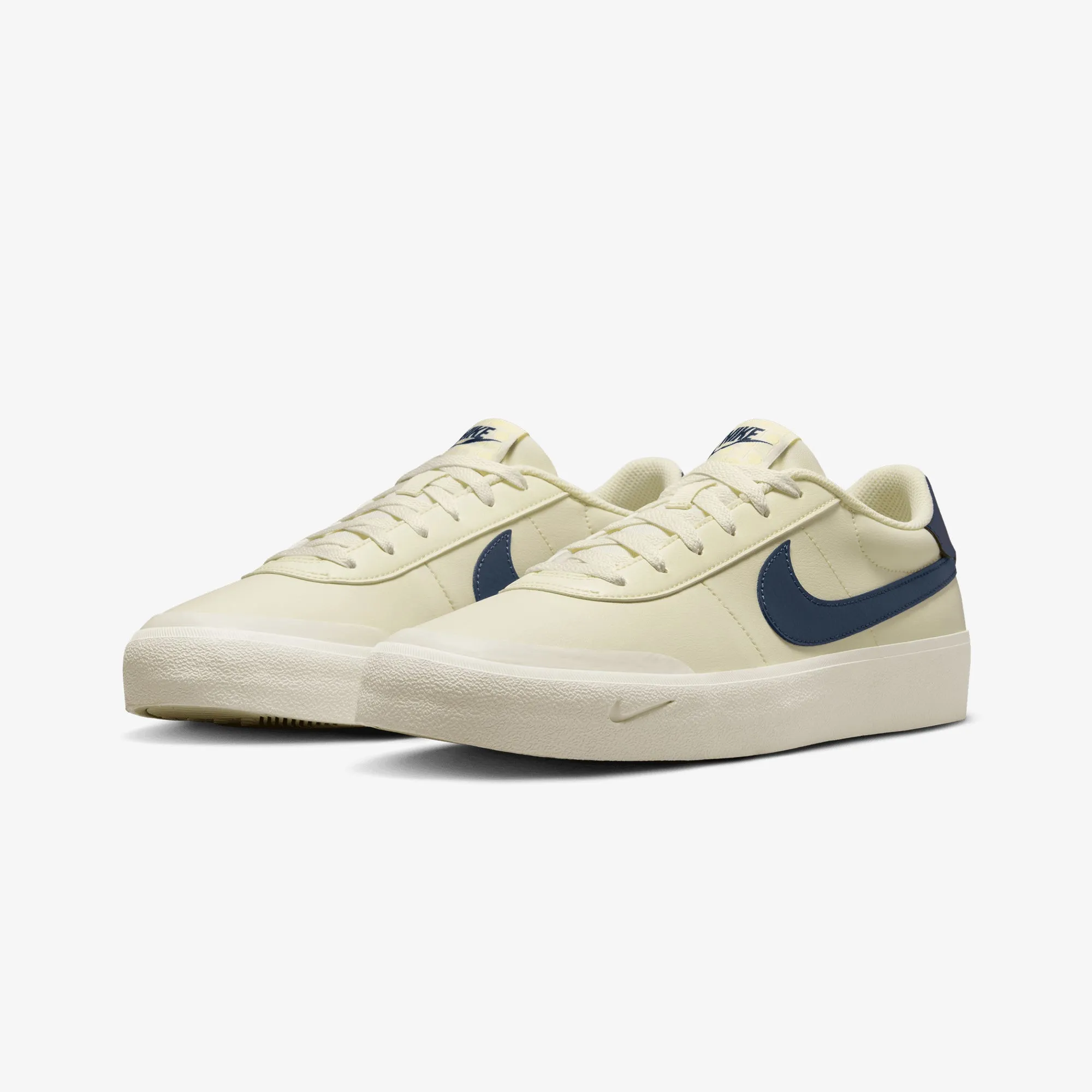 Nike | COURT SHOT { COCONUT MILK/MIDNIGHT NAVY-SAIL Flexibility Boost Bounce Back Cushion