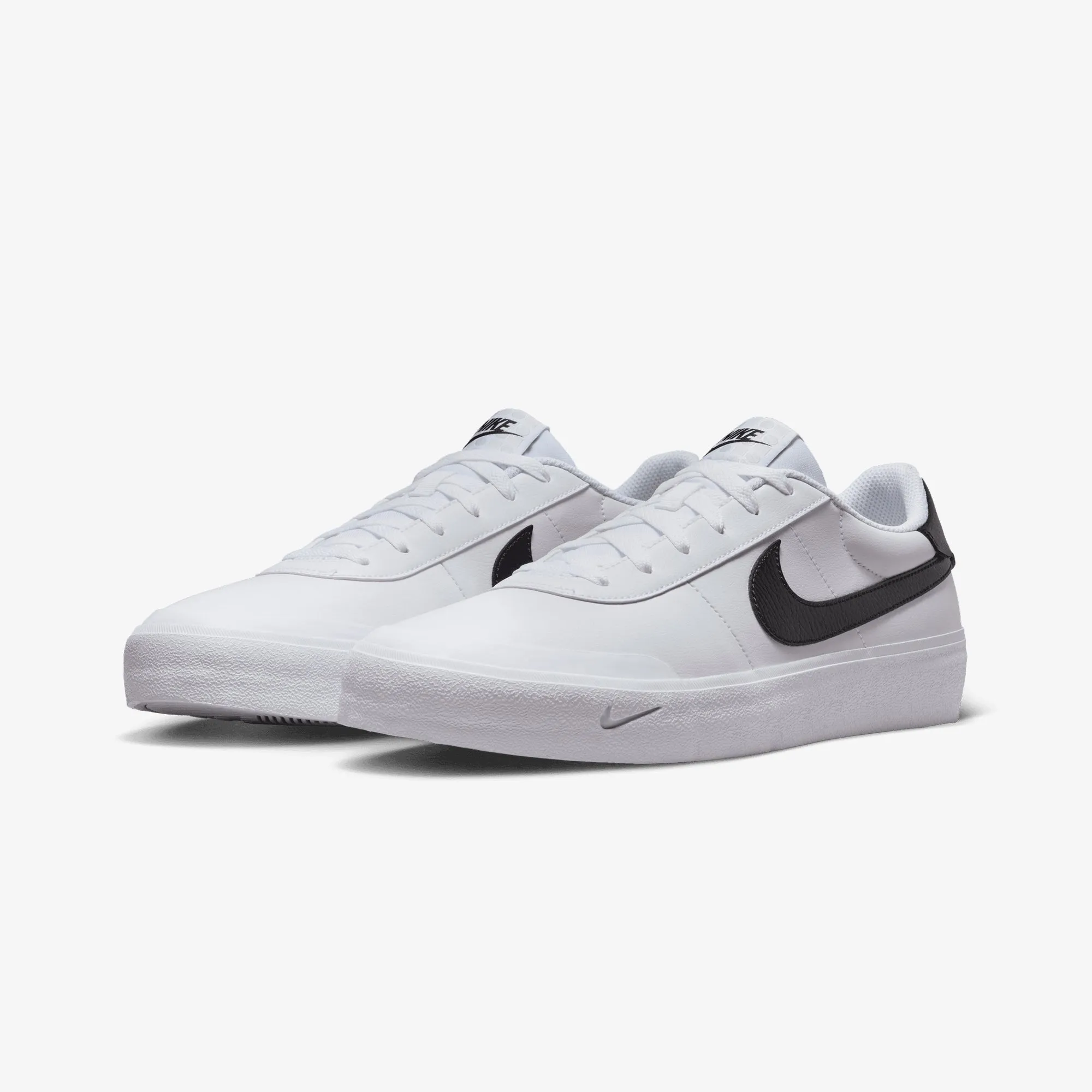 Nike | COURT SHOT { WHITE/BLACK ground grip