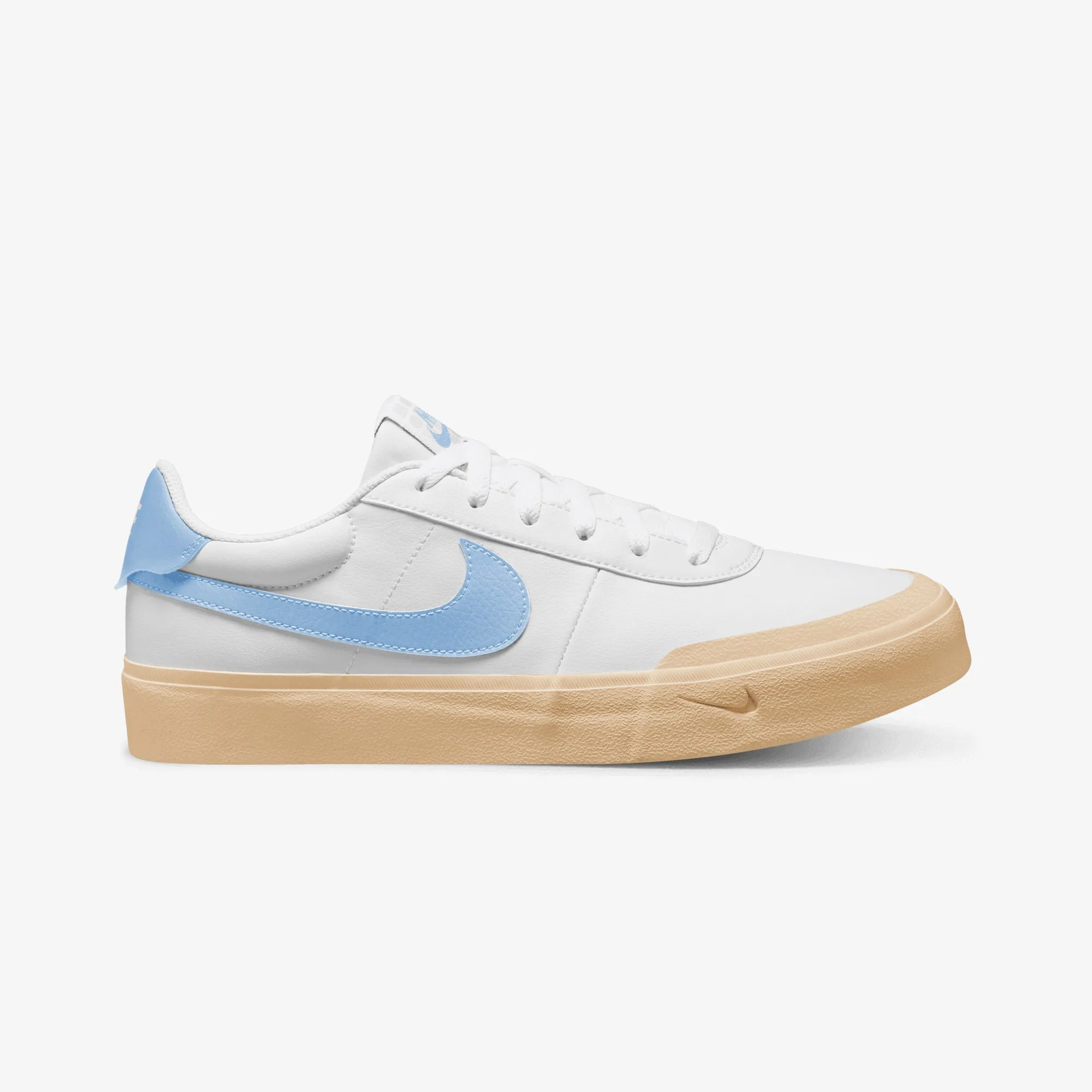 Endurance Sole Nike | COURT SHOT { WHITE/PSYCHIC BLUE-GUM YELLOW